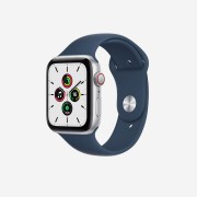 Apple Watch SE 44mm Cellular Silver Aluminum Case with Sport Band Abyss Blue (Korean Ver.)