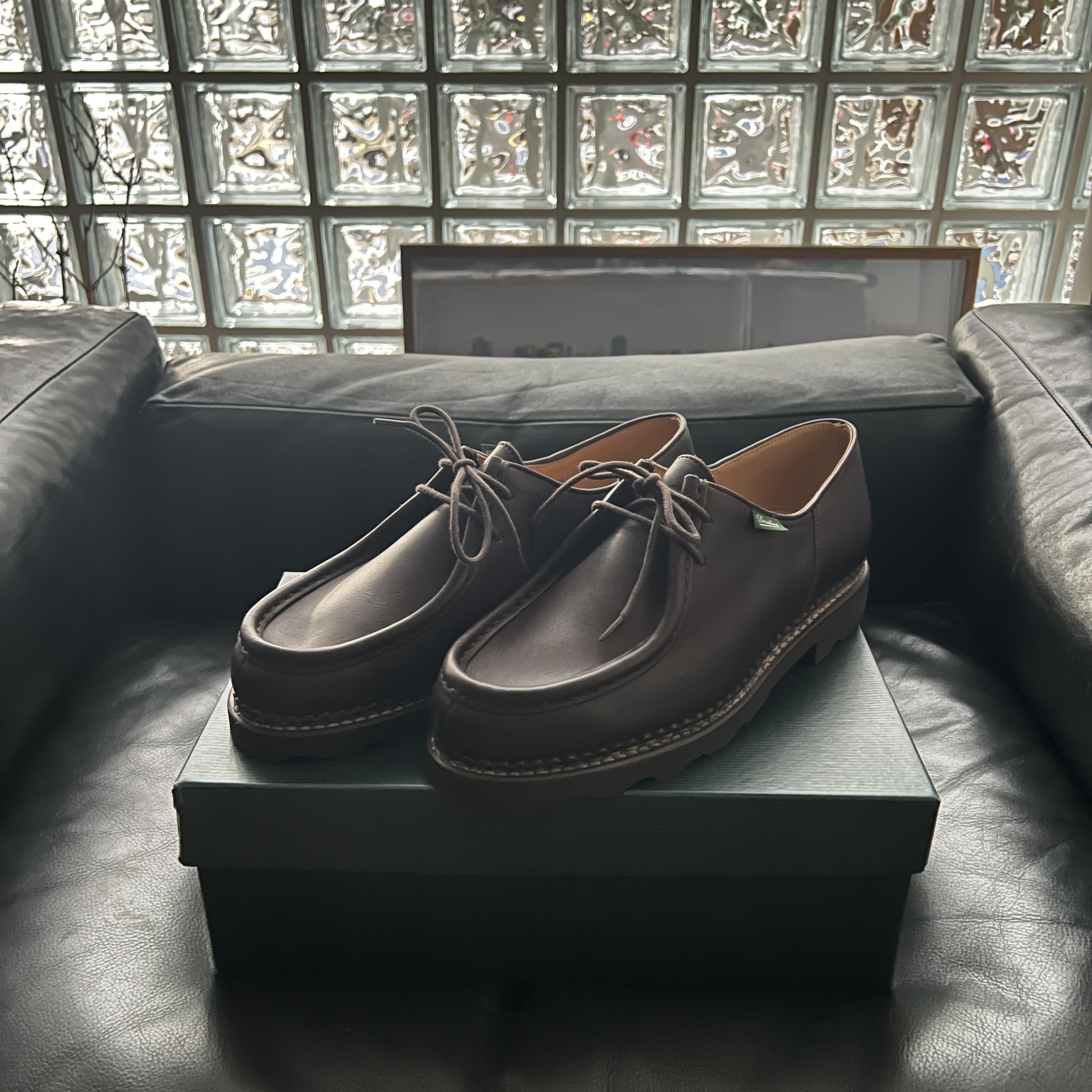 Paraboot Michael Lisse Cafe 착용 스타일