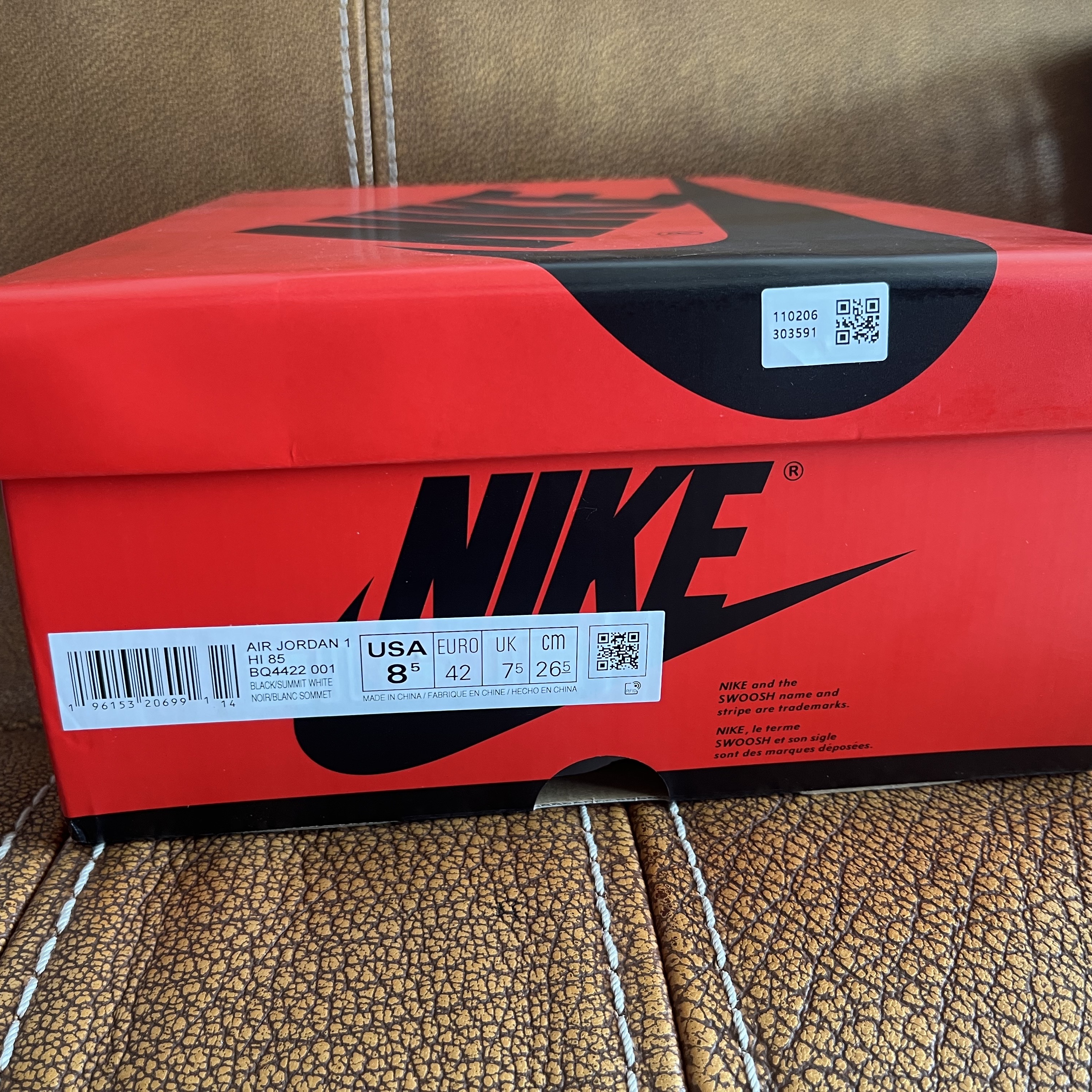 Jordan 1 High 85 Black White 착용 스타일 - 4