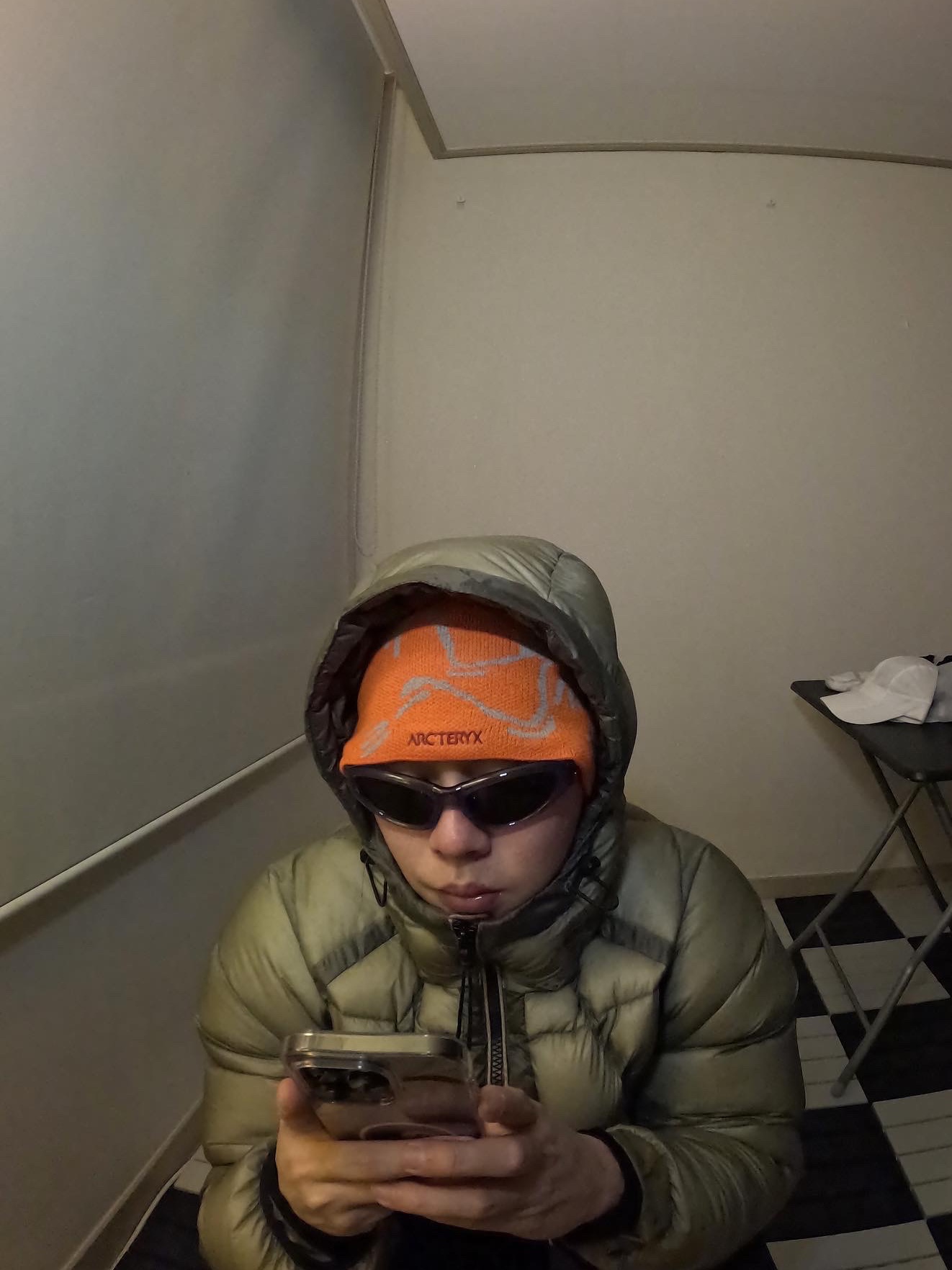 Arc'teryx Bird Head Toque Phenom, Sansan Gear Heavyweight Down Jacket Jade - 22FW 착용 스타일 - 1