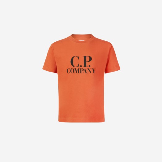 (키즈) C.P. 컴퍼니 U16 30/1 저지 고글 프린트 티셔츠 하베스트 펌킨 오렌지 - 23SS