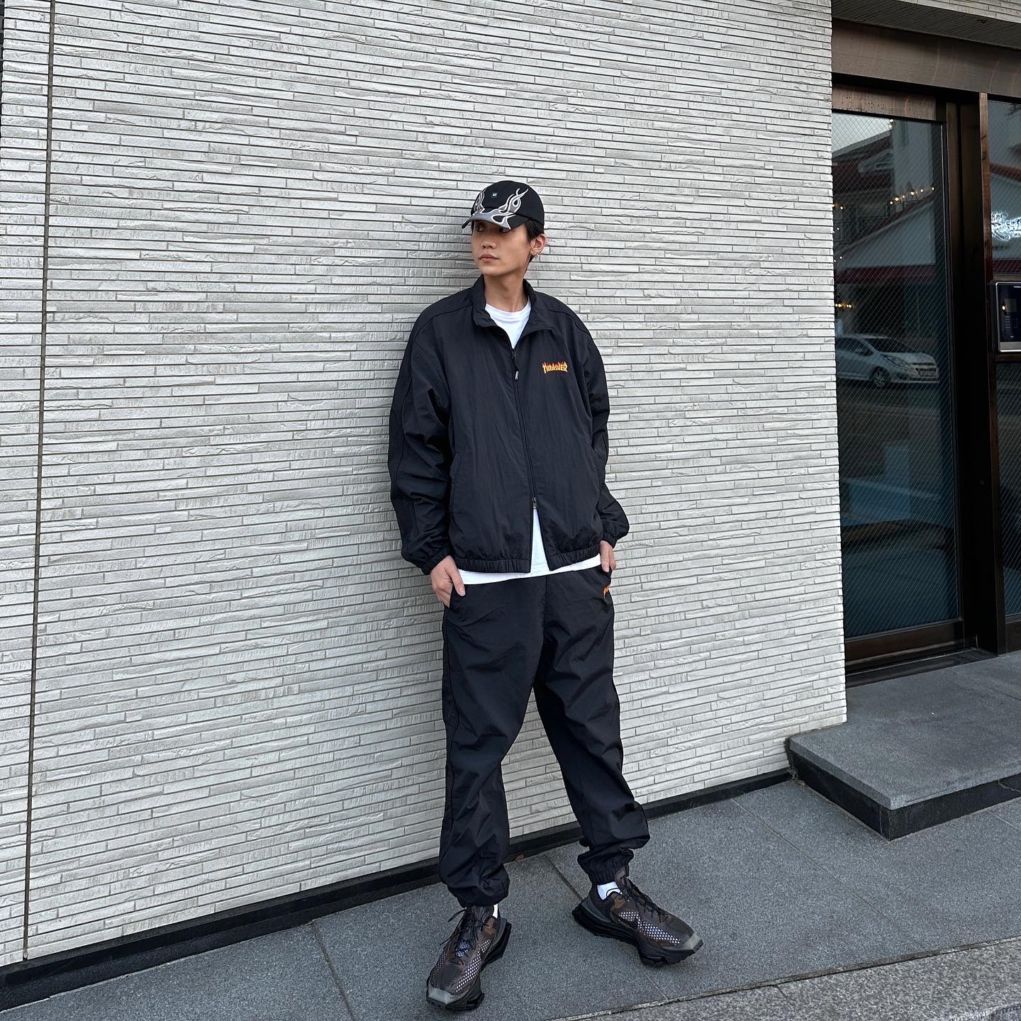 Nike x Matthew M Williams Zoom 004 Baroque Brown, Yeezy Gap Engineered By Balenciaga Flame Cap Black 착용 스타일