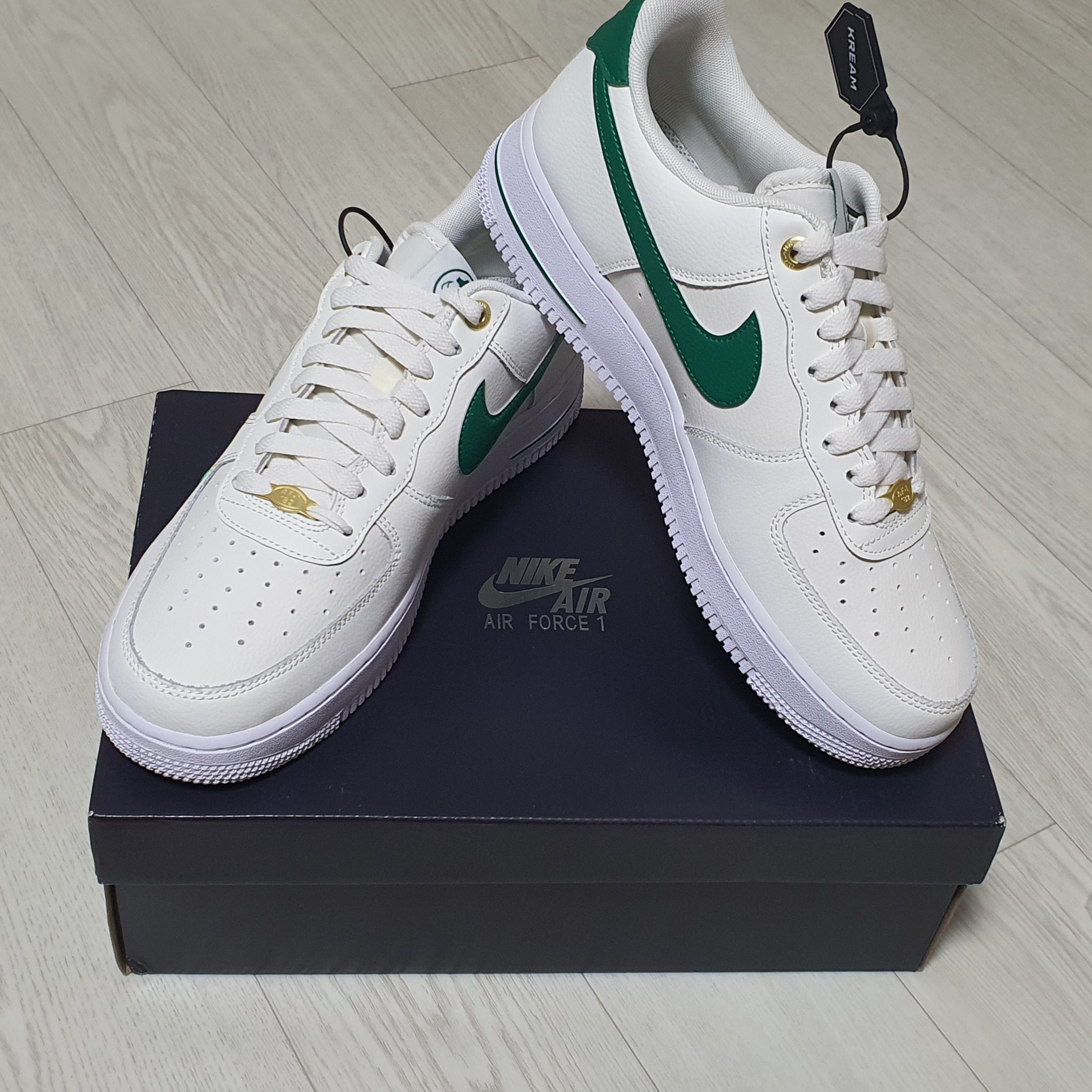 Nike Air Force 1 '07 LV8 40th Anniversary Join Forces Sail Malachite 착용 스타일