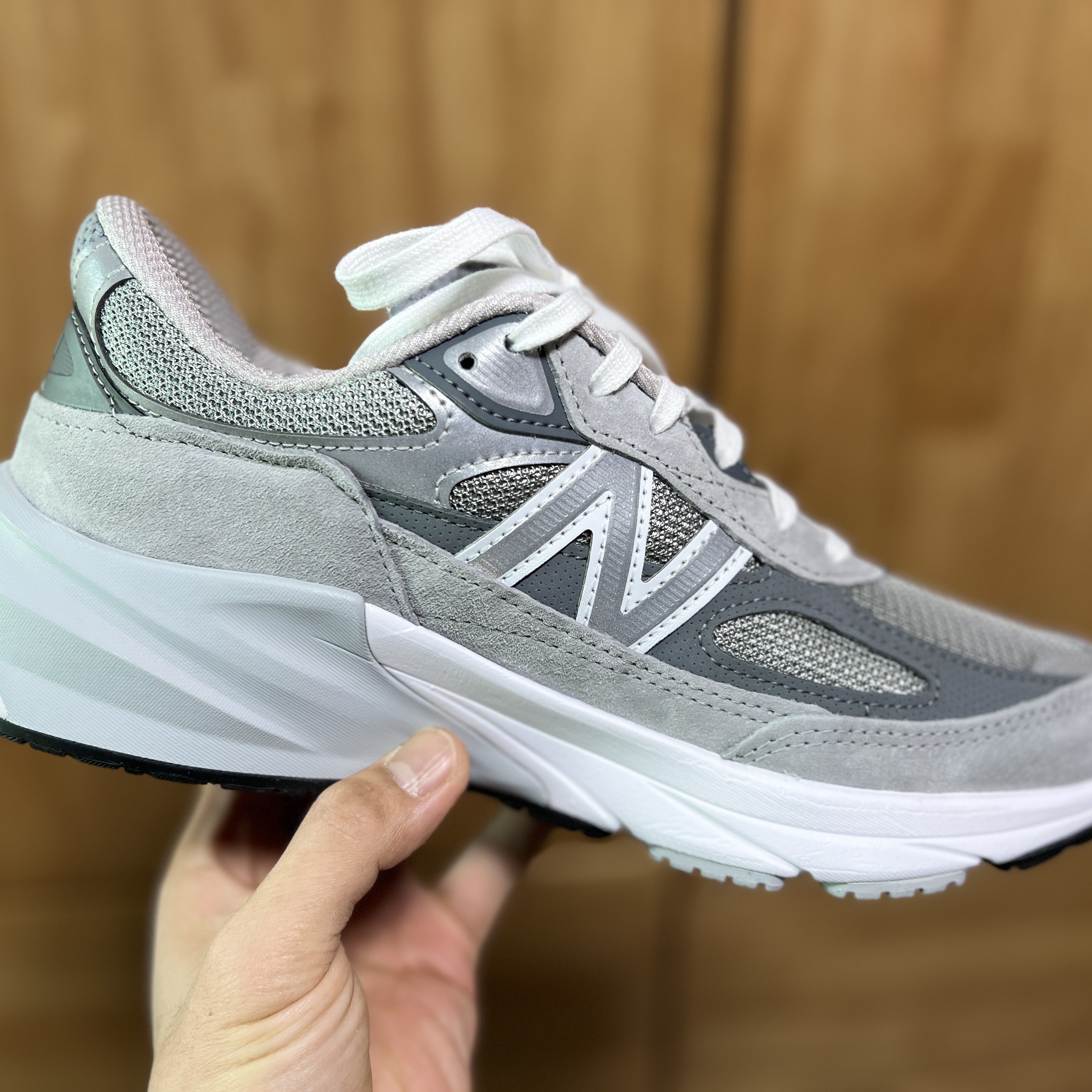 New Balance 990v6 Made in USA Grey - D Standard, New Balance 992 Made in USA Grey - D Standard 착용 스타일 - 5