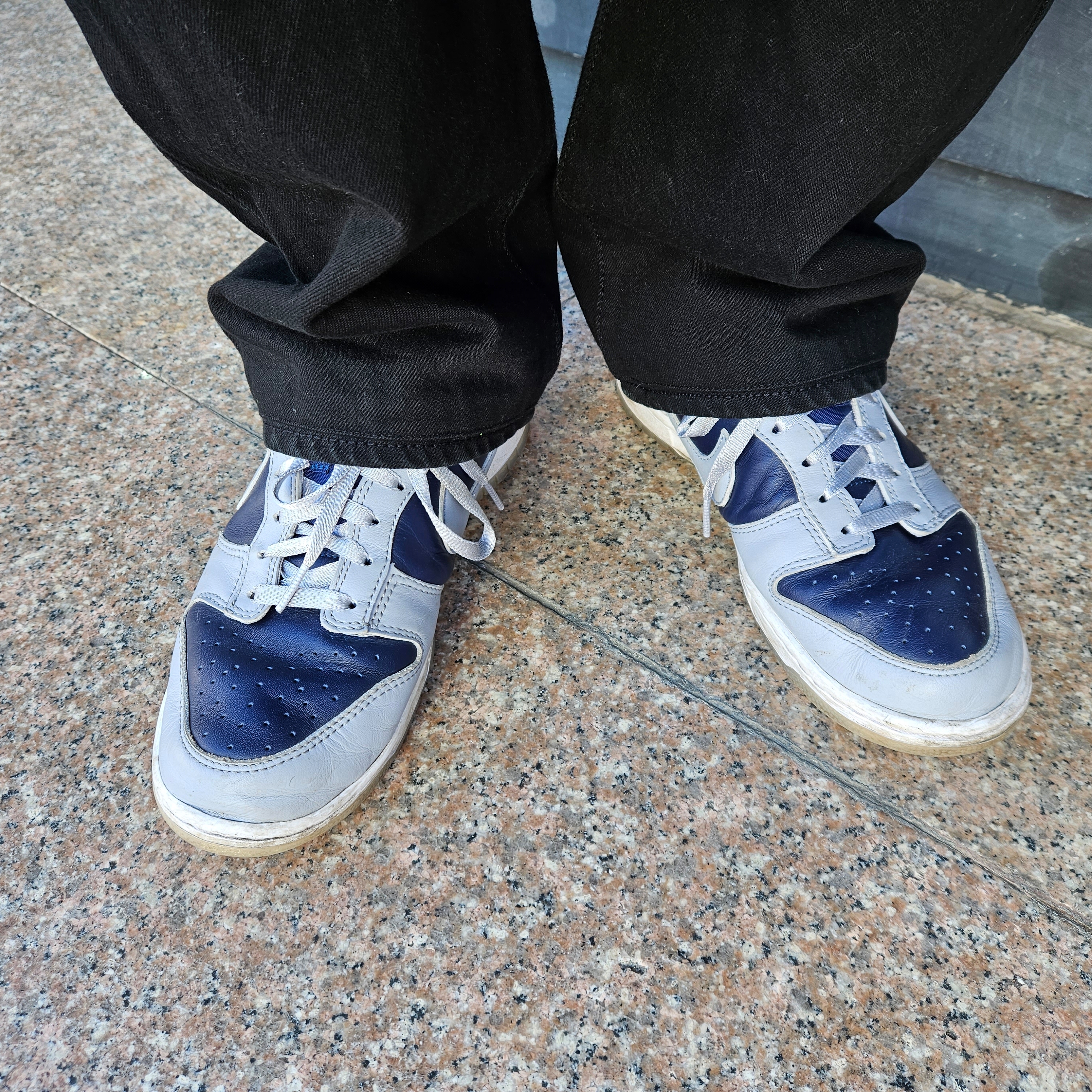 (W) Nike Dunk Low SP College Navy 착용 스타일 - 1