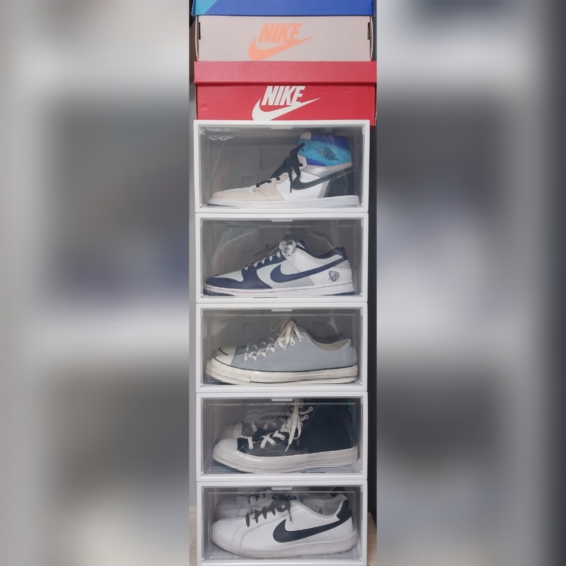Nike Court Royal White Black, Converse Chuck 70 Ox Wolf Grey 착용 스타일