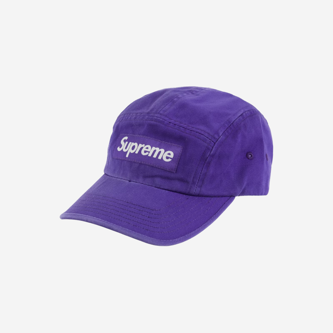 슈프림 워시드 치노 트윌 캠프캡 퍼플 - 23SS | Supreme | KREAM