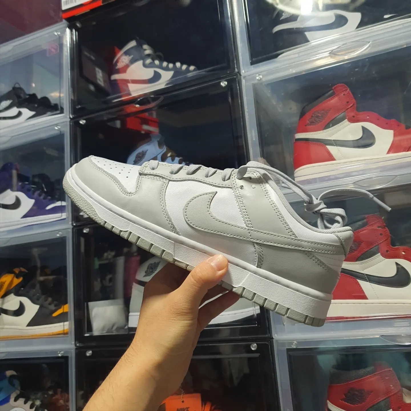 Nike Dunk Low Retro Grey Fog 착용 스타일 - 2
