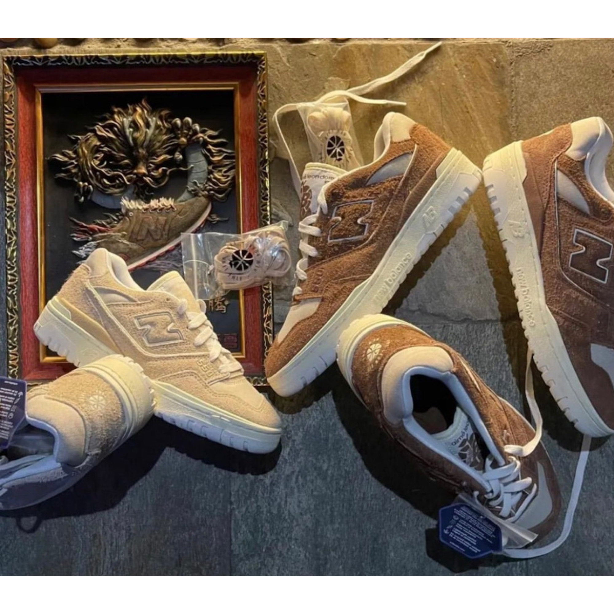 New Balance x Aime Leon Dore 550 True Brown 착용 스타일 - 2