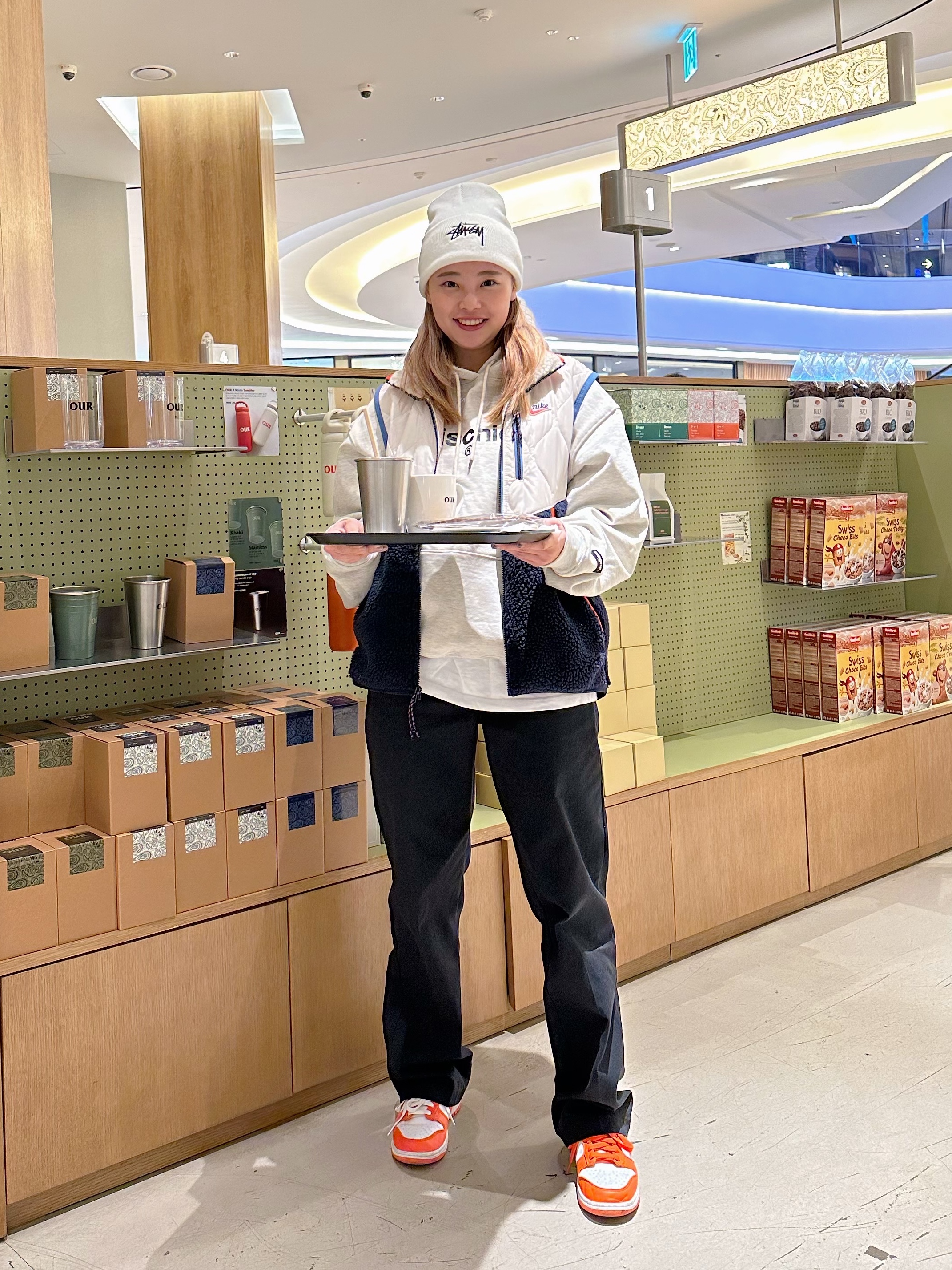 Nike x Stussy Cuff Beanie White, Nike Dunk Low SP Syracuse 2020 착용 스타일 - 1