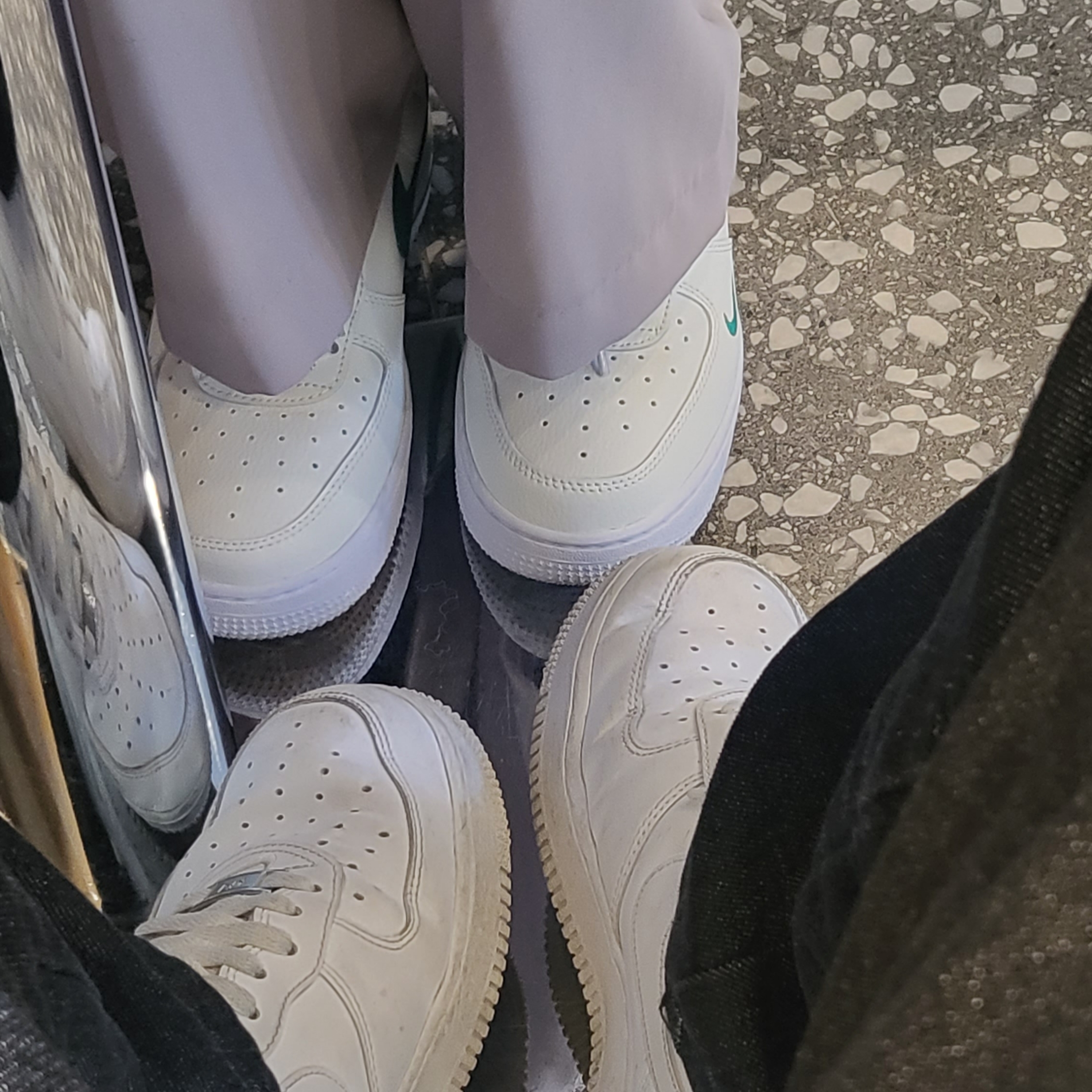 (W) Nike Air Force 1 '07 SE 40th Anniversary Join Forces Sail Malachite, Nike x Supreme Air Force 1 Low White 착용 스타일 - 1