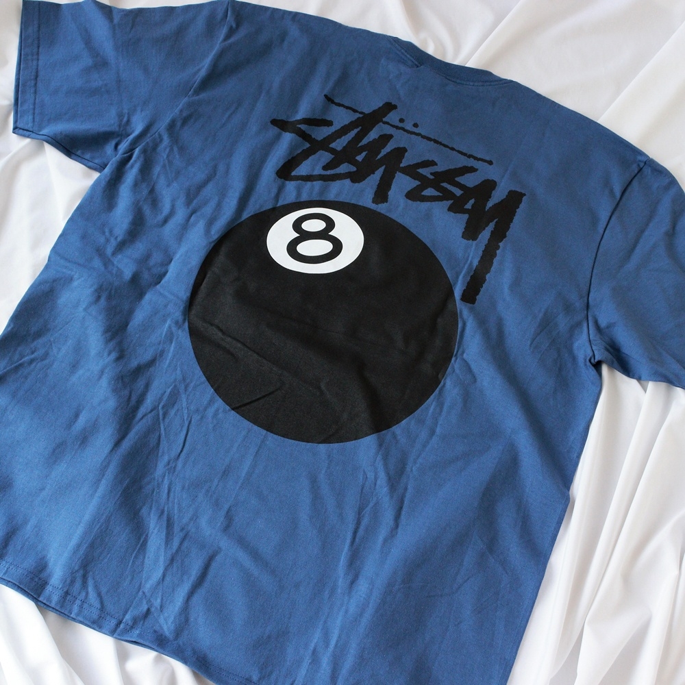 Stussy 8 Ball T-Shirt Midnight - 22SS 착용 스타일 - 2