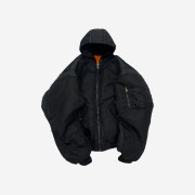 Project G/R Reworked Hooded Bomber Jacket Black