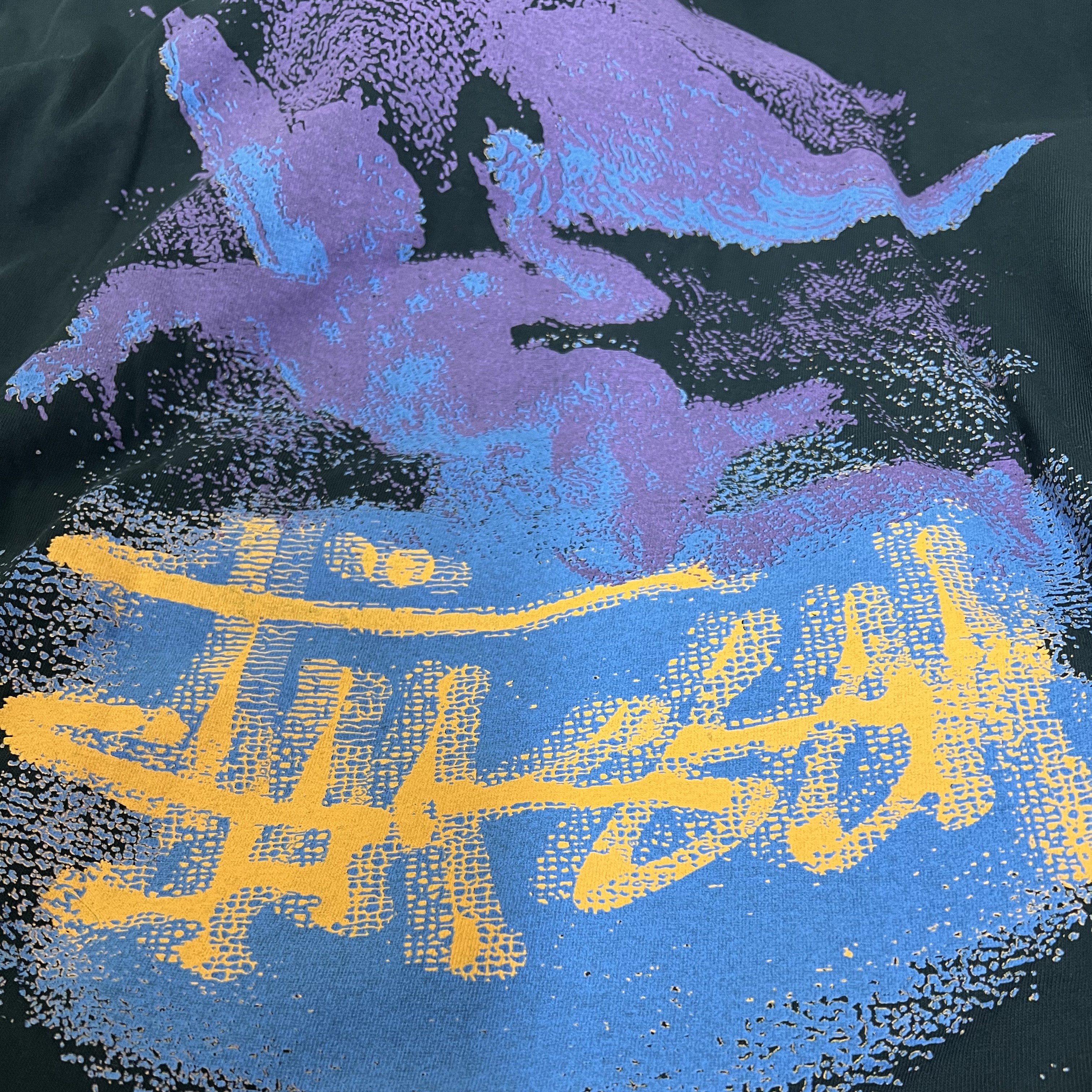 Stussy Fallen Angel Pigment Dyed T-Shirt Black 착용 스타일 - 2