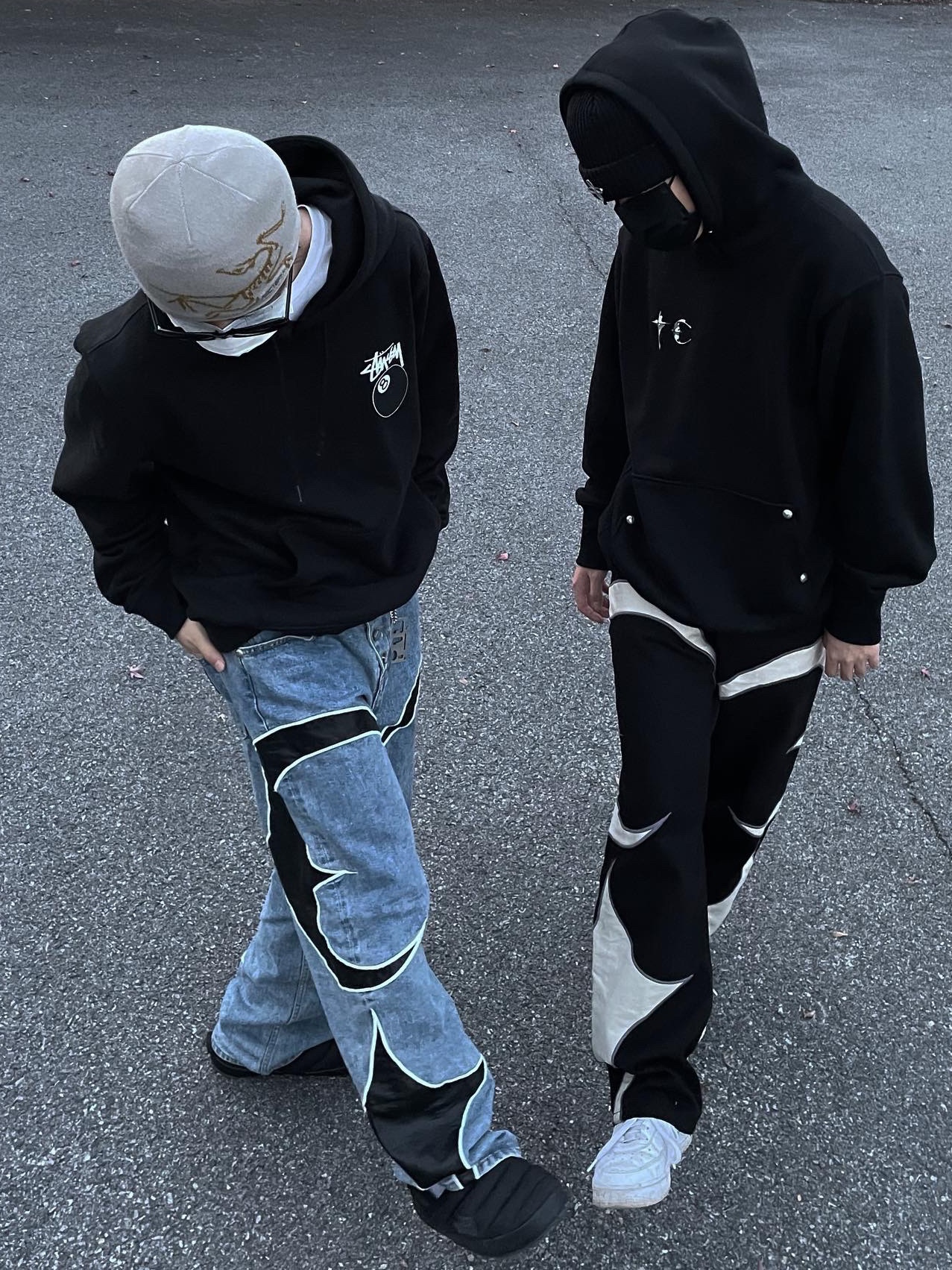 Stussy 8 Ball Hoodie Black - 21FW 착용 스타일 - 2