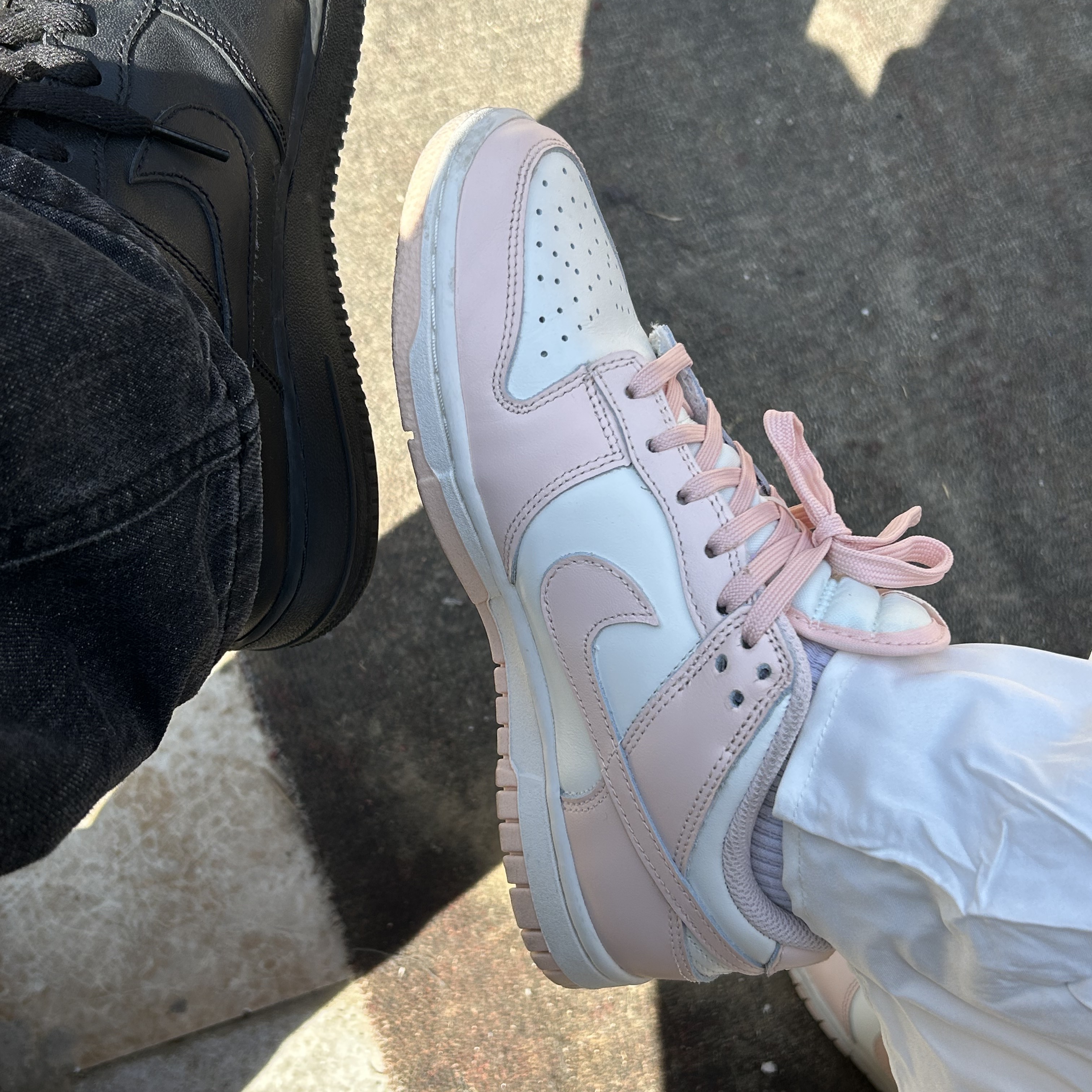 (W) Nike Dunk Low Orange Pearl 착용 스타일