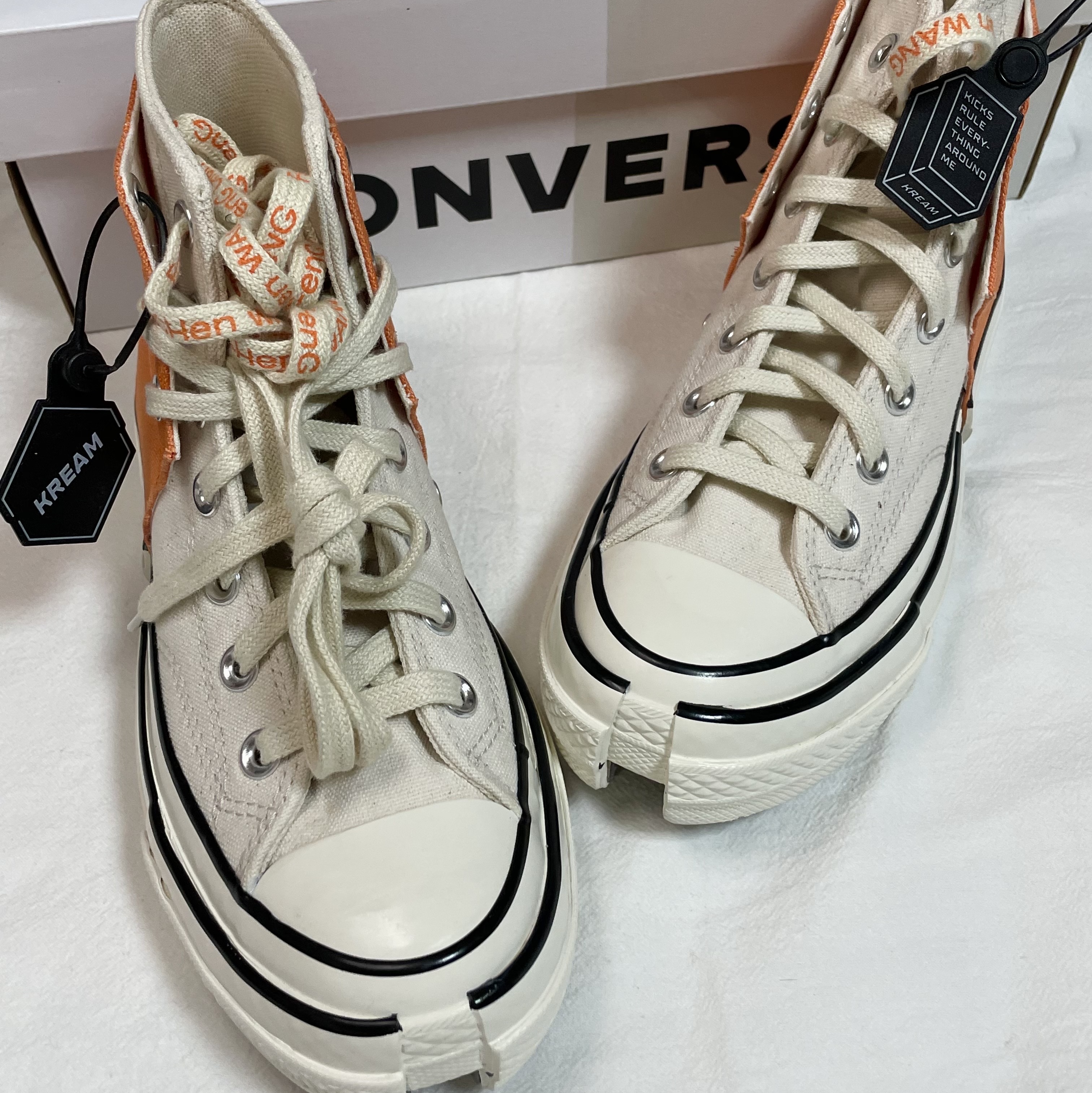 Converse x Feng Chen Wang Chuck 70 2-in-1 Persimmon Orange 착용 스타일 - 2