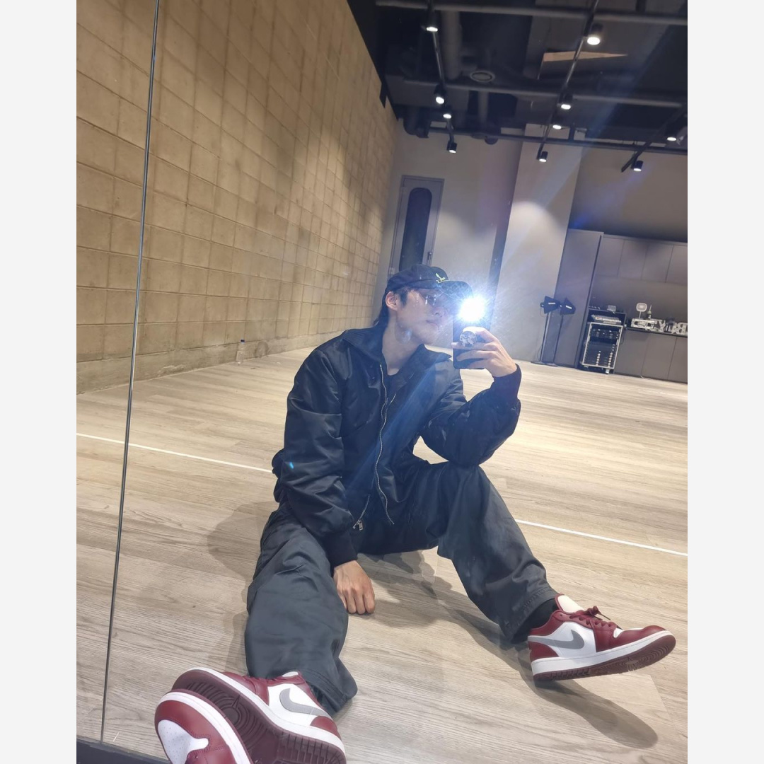 Jordan 1 Low Cherrywood Red 착용 스타일 - 2