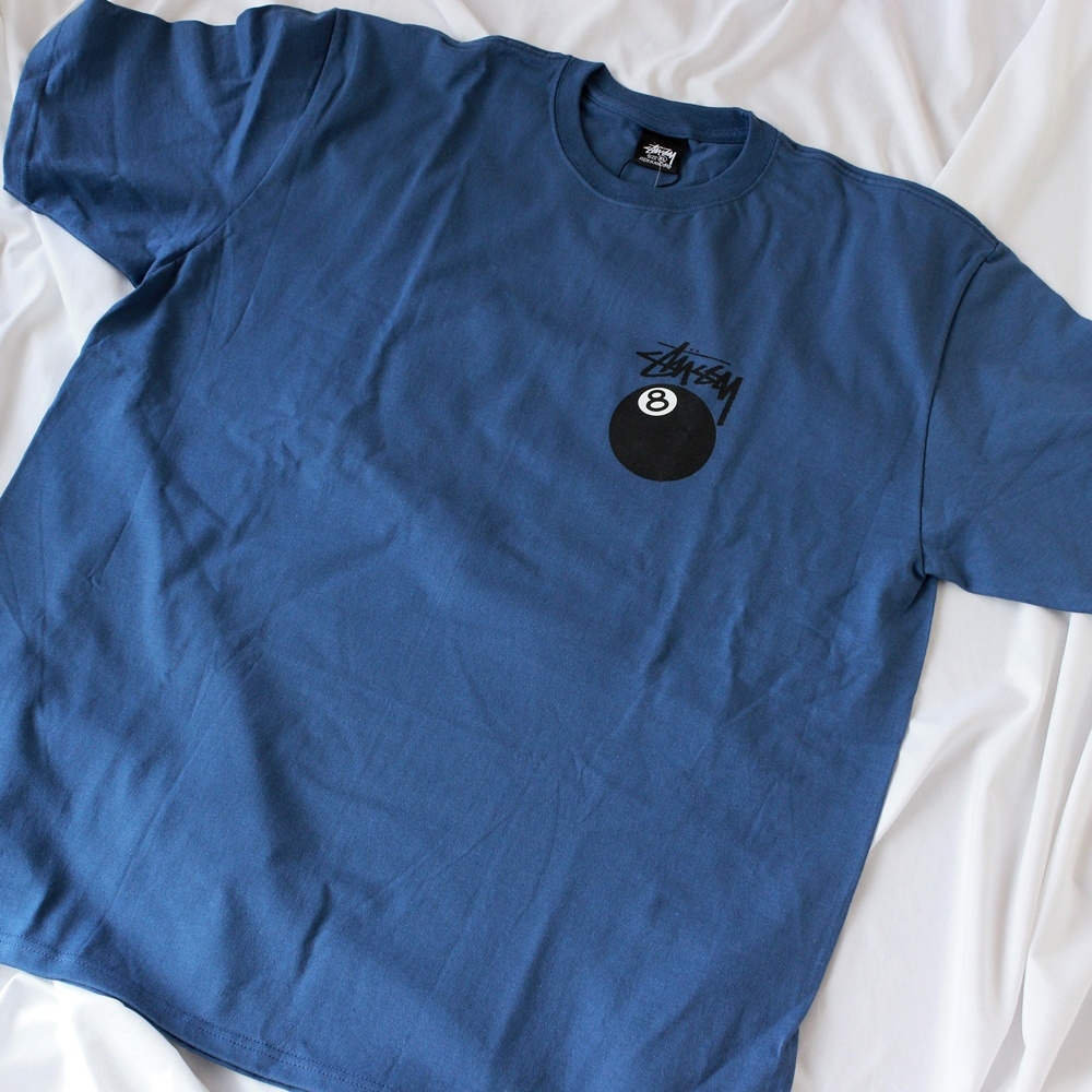 Stussy 8 Ball T-Shirt Midnight - 22SS 착용 스타일 - 1