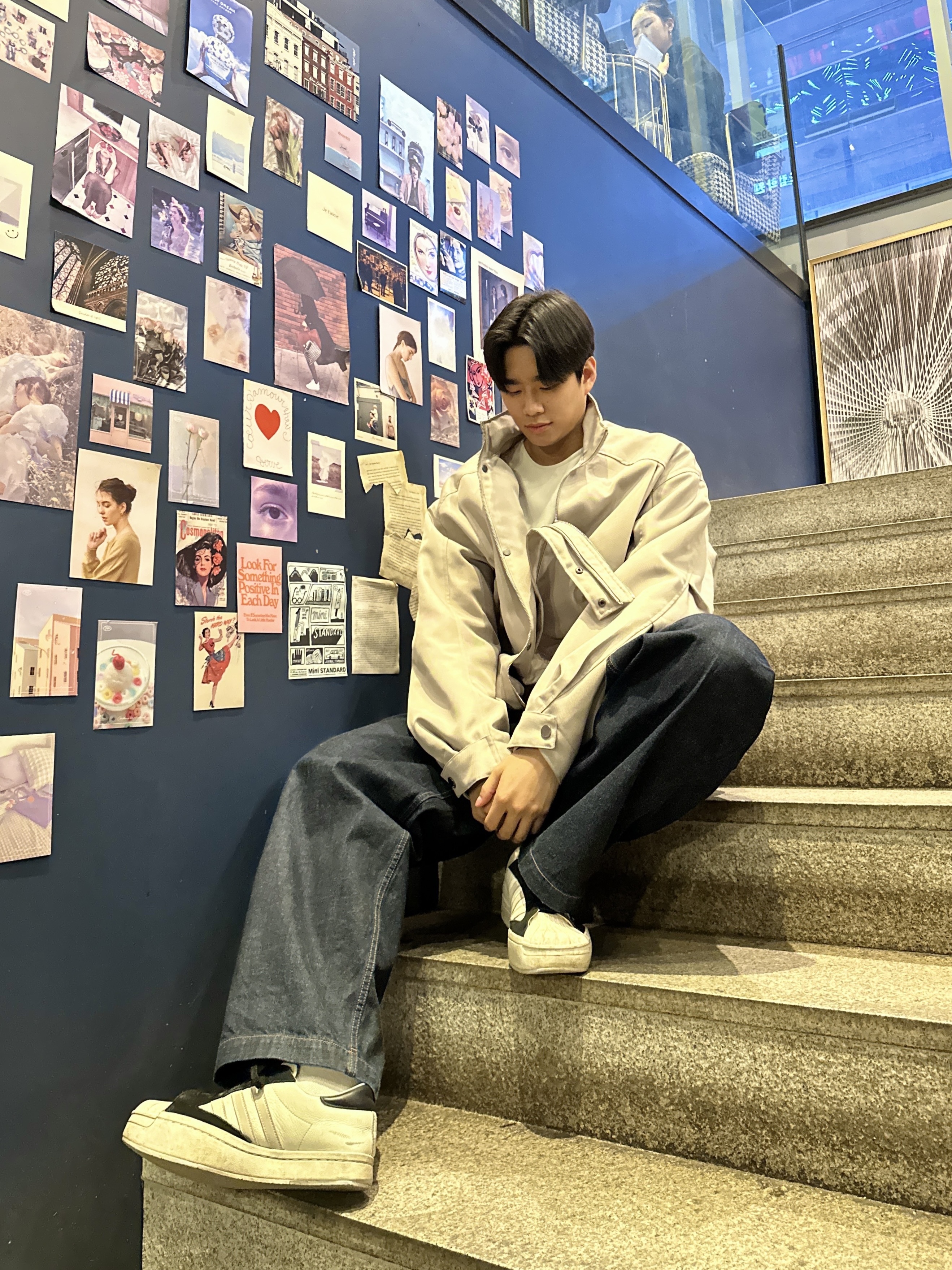 Y-3 Yohji Star White 착용 스타일 - 1