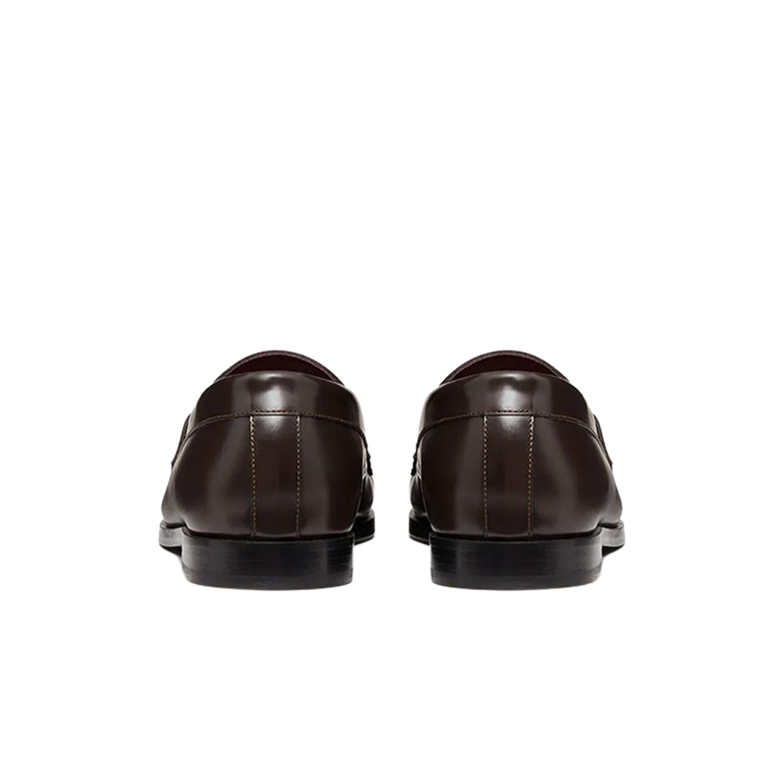 발렌티노 브이로고 체인 카프스킨 로퍼 비터 초콜릿(Valentino Vlogo Chain Calfskin Loafers Bitter Chocolate) - 3