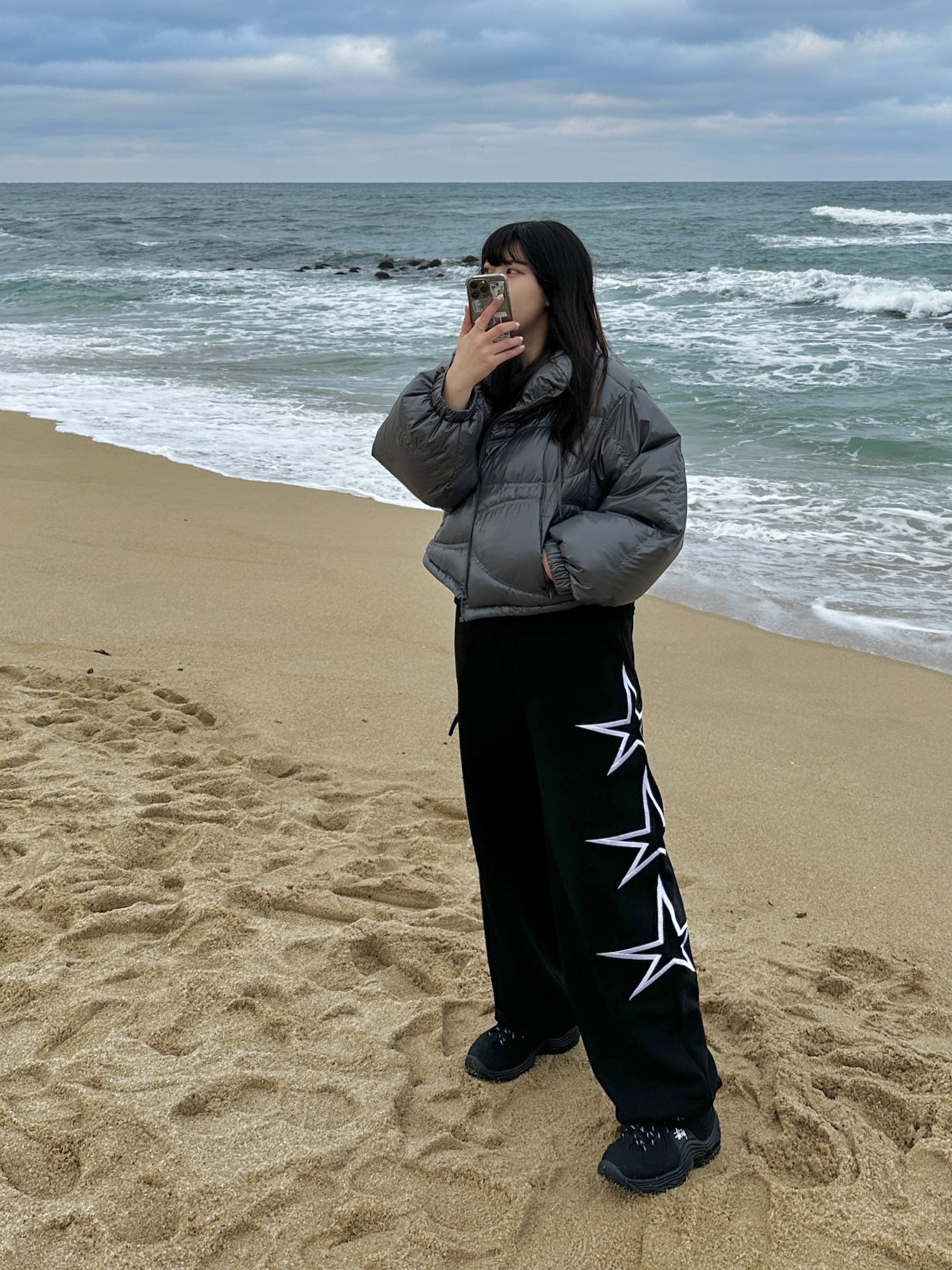 Nike x Stussy Air Penny II Black 착용 스타일