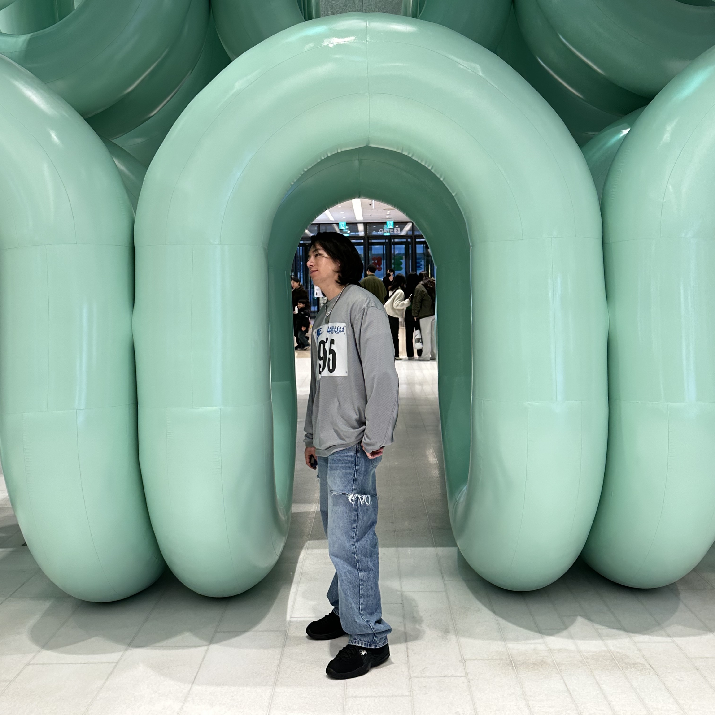 Nike x Cactus Plant Flea Market L/S Jersey Grey - Asia, Nike x Stussy Air Penny II Black 착용 스타일