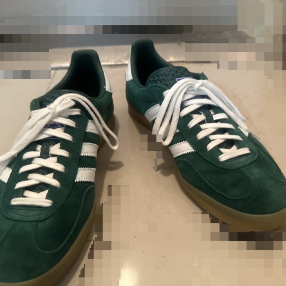 Adidas Gazelle Indoor Collegiate Green Hazy Sky 착용 스타일 - 2