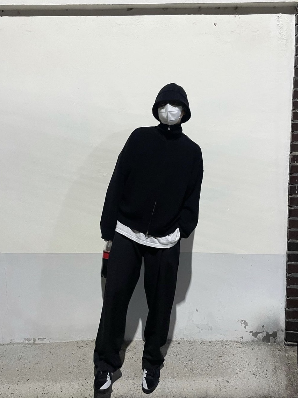 Puma x Staple Clyde Black 착용 스타일