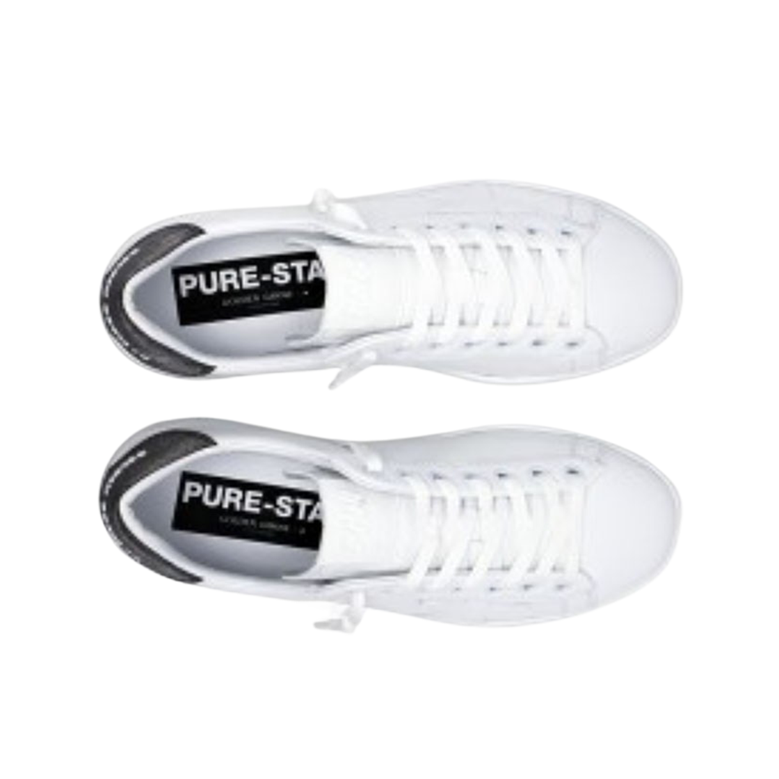 (W) 골든구스 퓨어스타 화이트 다크그레이탭 스니커즈((W) Golden Goose Purestar White Dark Grey Heel Tab Sneakers) - 2