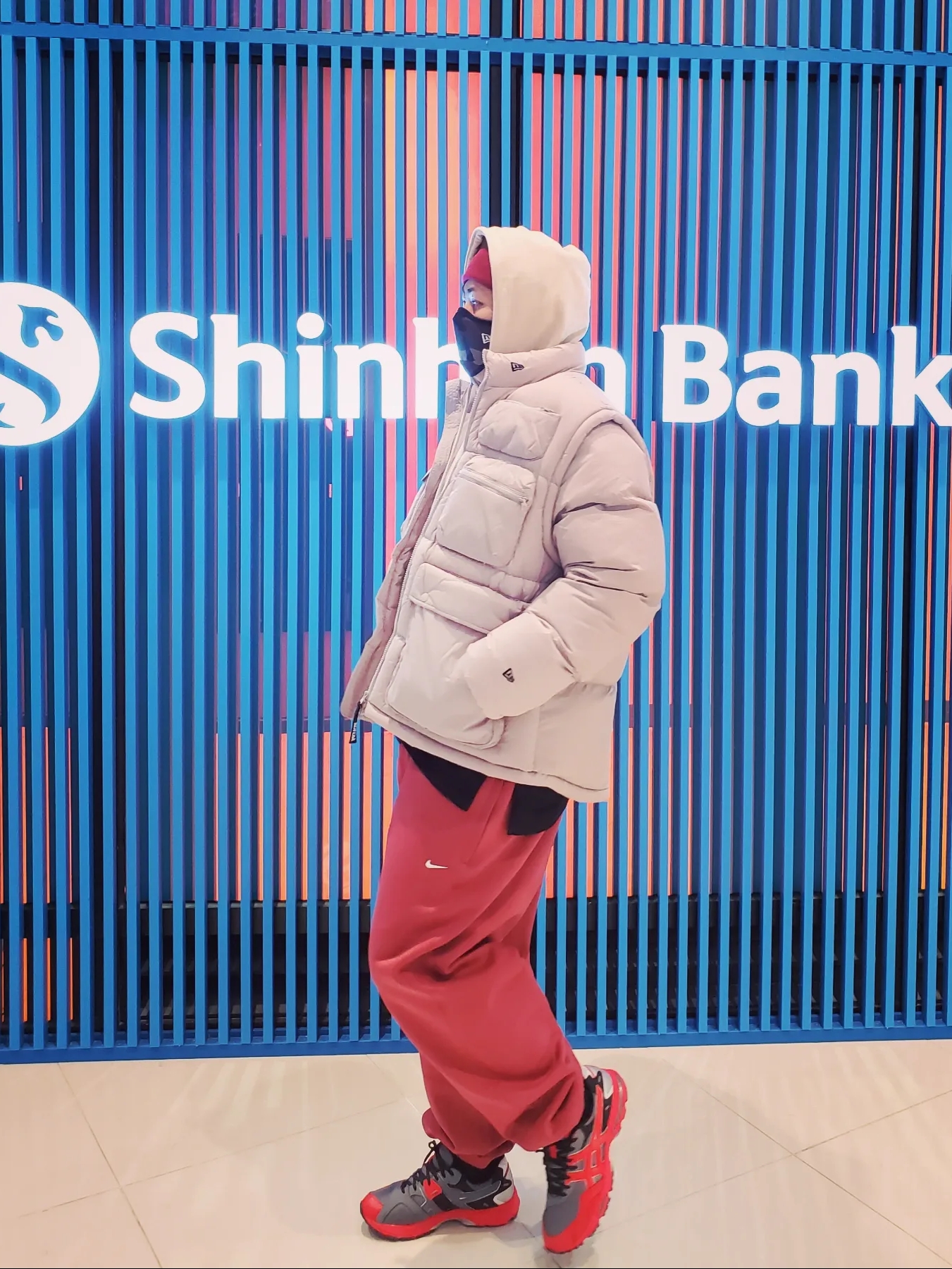 Nike NRG Solo Swoosh Fleece Pants Cedar - US/EU, Asics HS2-S Gel-MC Plus Classic Red 착용 스타일 - 1
