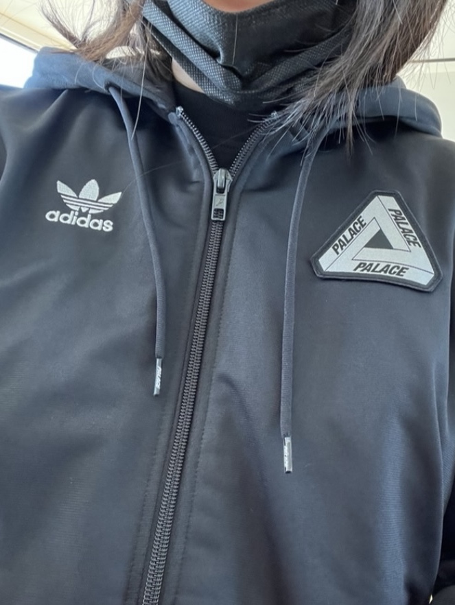 Palace x Adidas Hooded Firebird Track Top Black - 23SS 착용 스타일 - 4