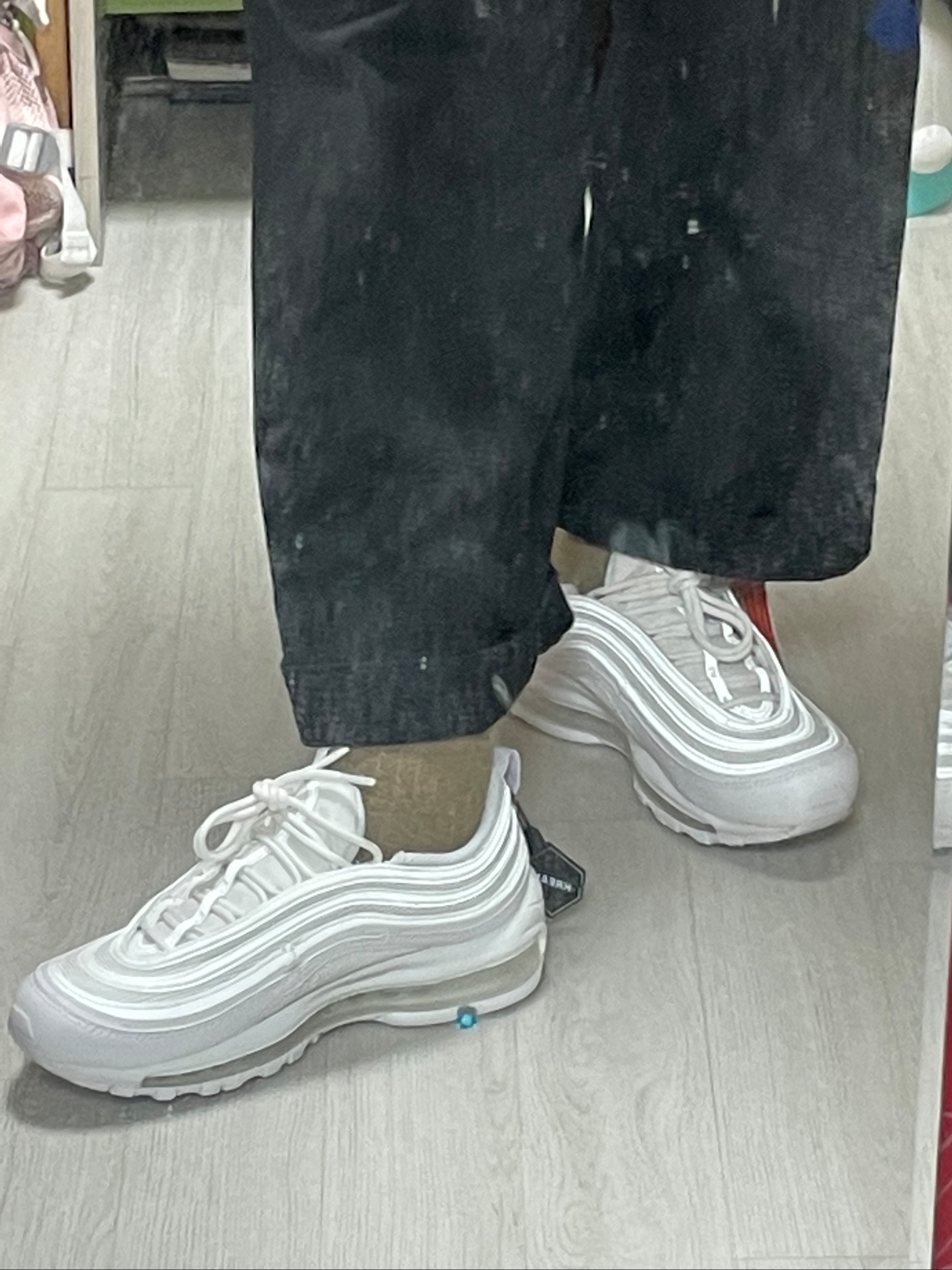 (W) Nike Air Max 97 Next Nature White 착용 스타일