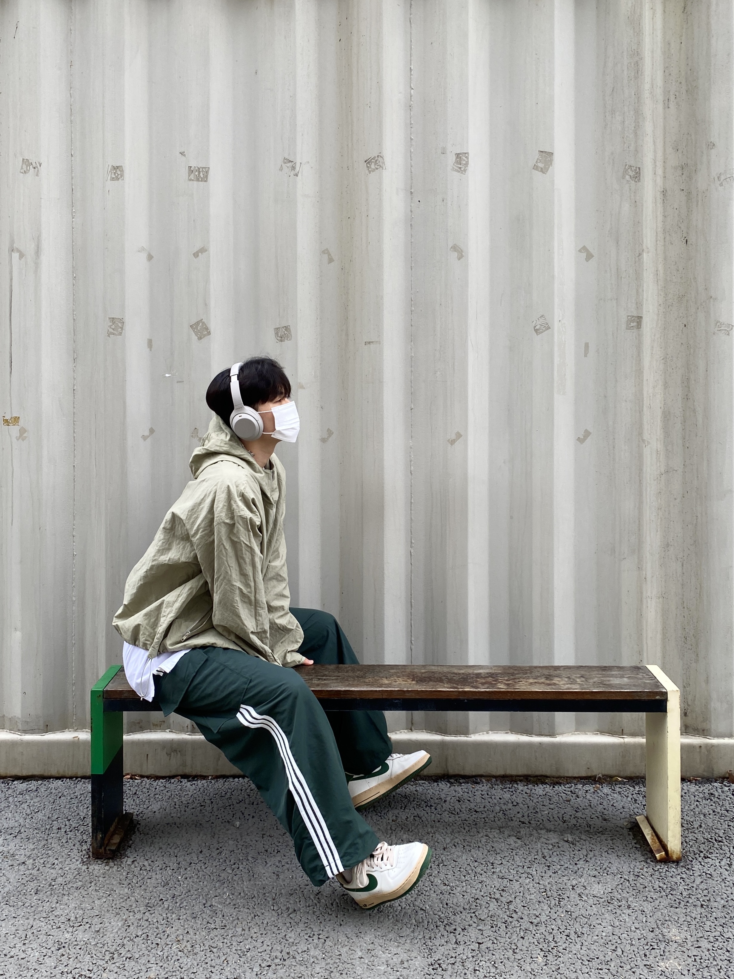 (W) Nike Air Force 1 Low Gorge Green 착용 스타일 - 3