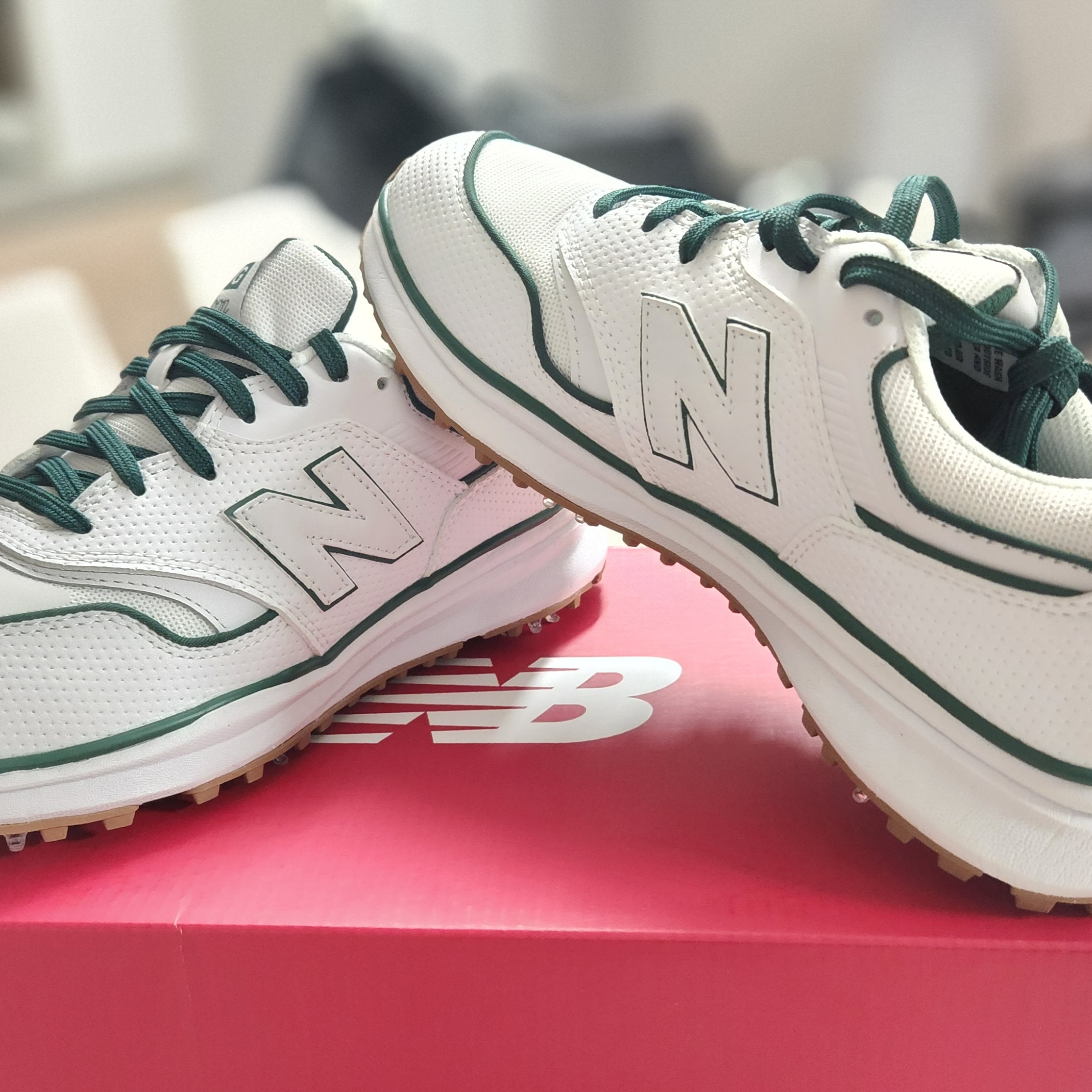 New Balance x Malbon 997 Golf White Green 착용 스타일