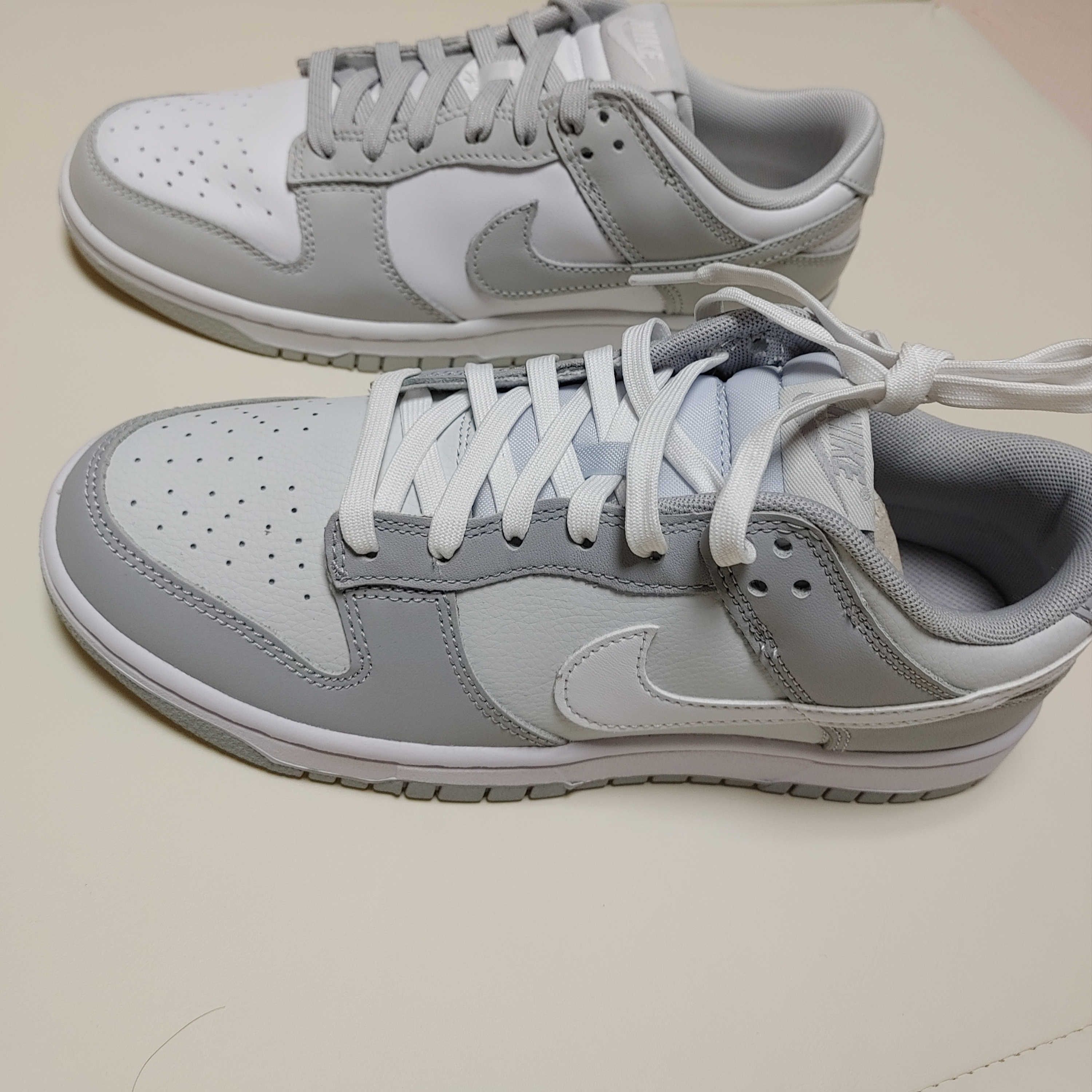 Nike Dunk Low Retro Grey Fog, Nike Dunk Low Retro Wolf Grey 착용 스타일 - 1