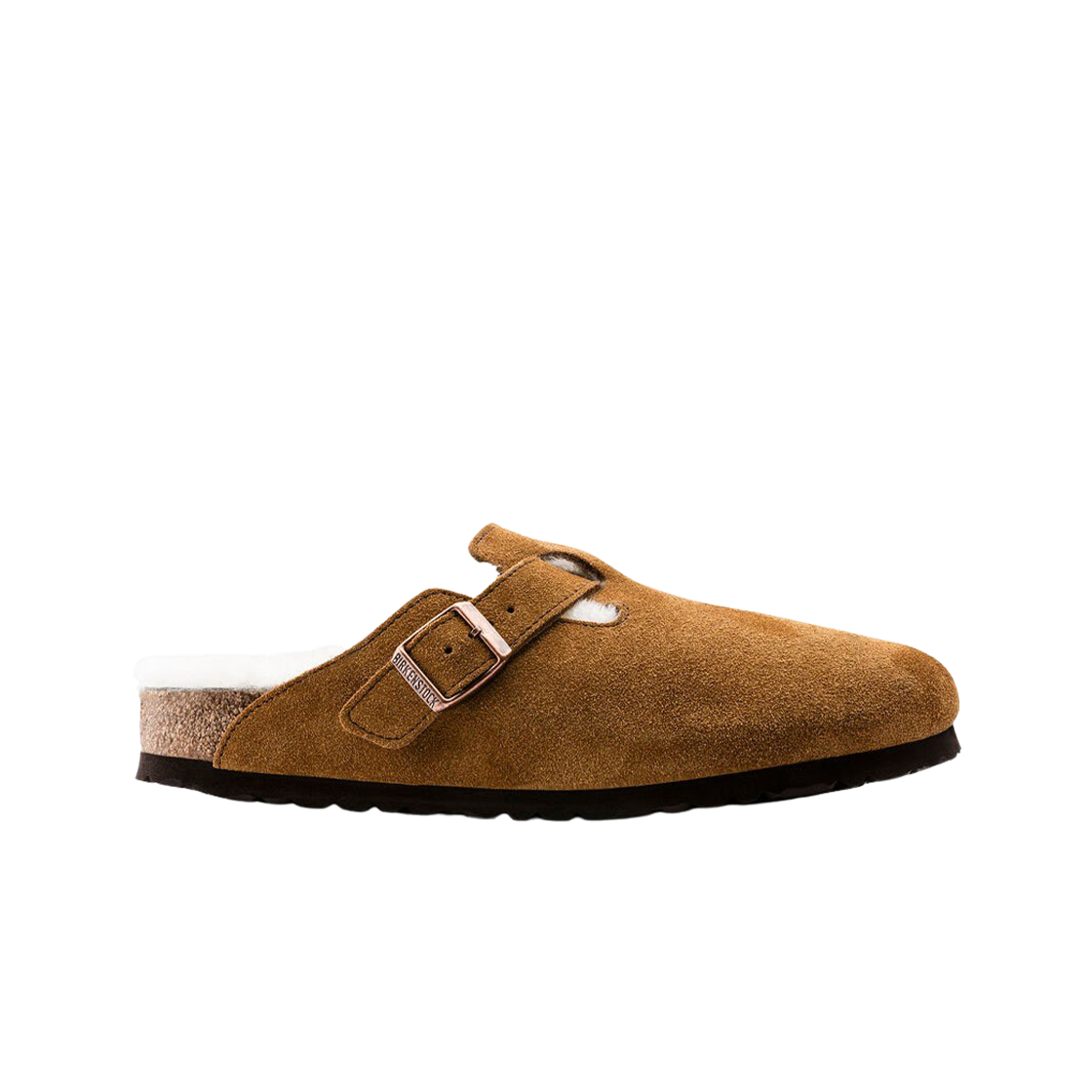 버켄스탁 보스턴 셔링 스웨이드 레더 밍크 - 레귤러(Birkenstock Boston Shearling Suede Leather Mink - Regular)