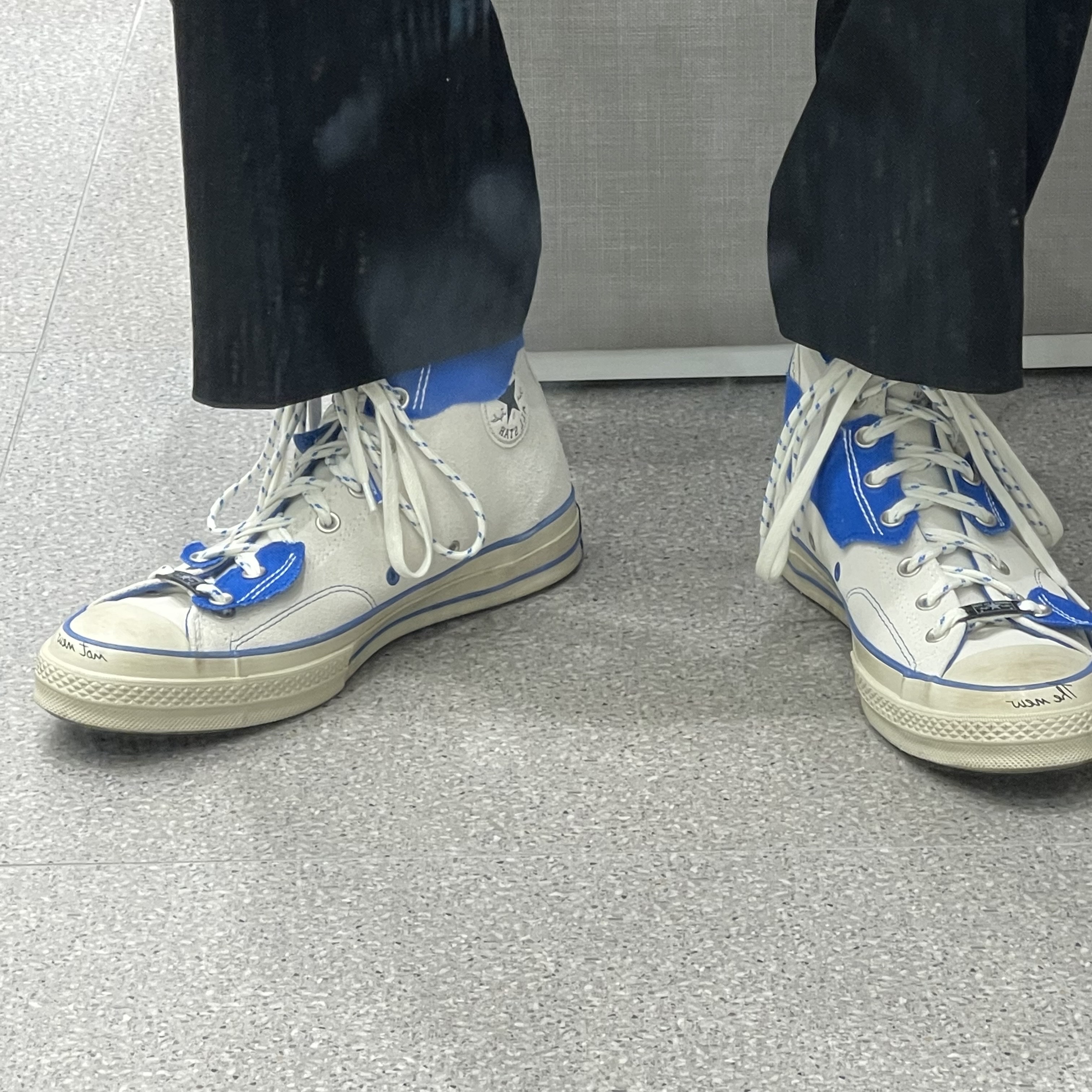 Converse x Ader Error Chuck 70 High White 착용 스타일 - 1