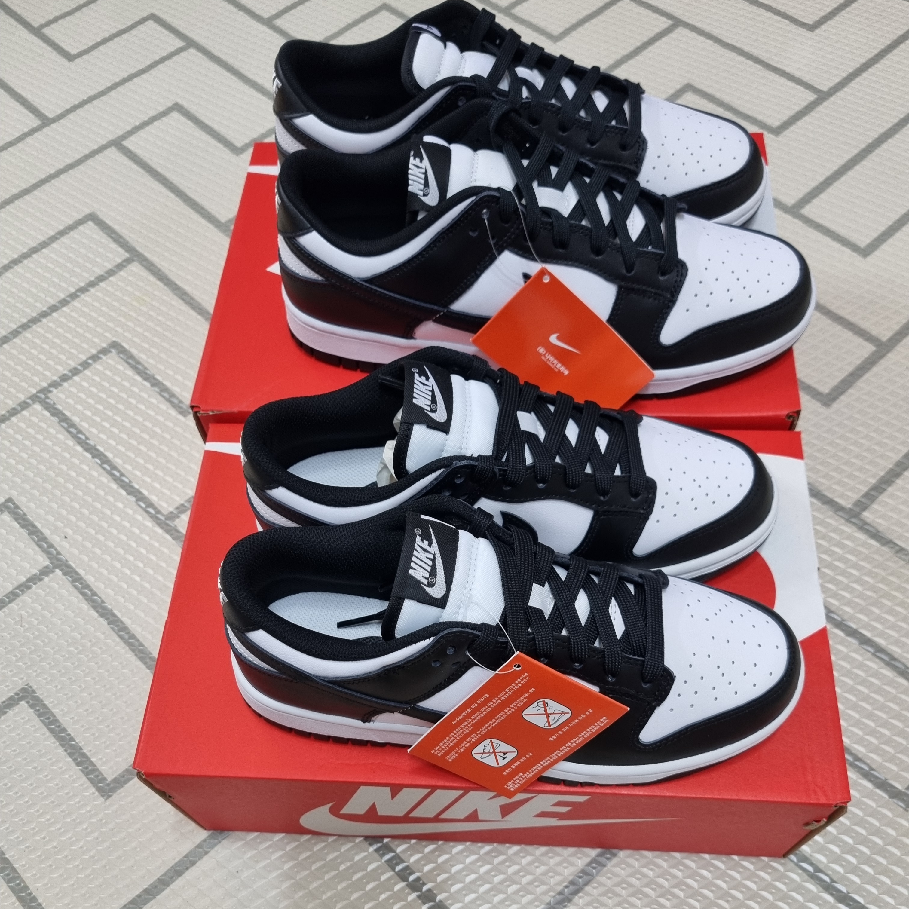 Nike Dunk Low Retro Black, (W) Nike Dunk Low Black 착용 스타일