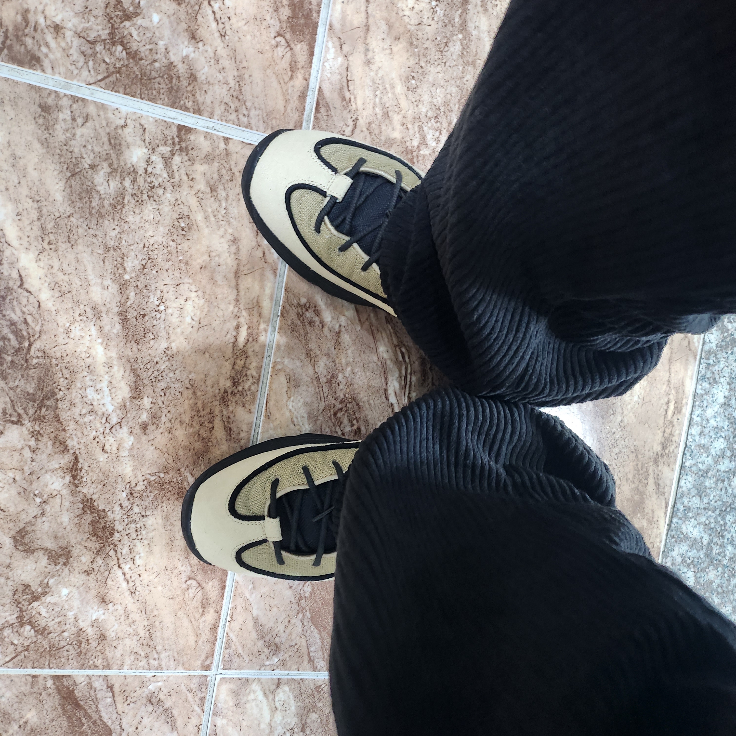 Nike x Stussy Air Penny II Rattan and Limestone 착용 스타일