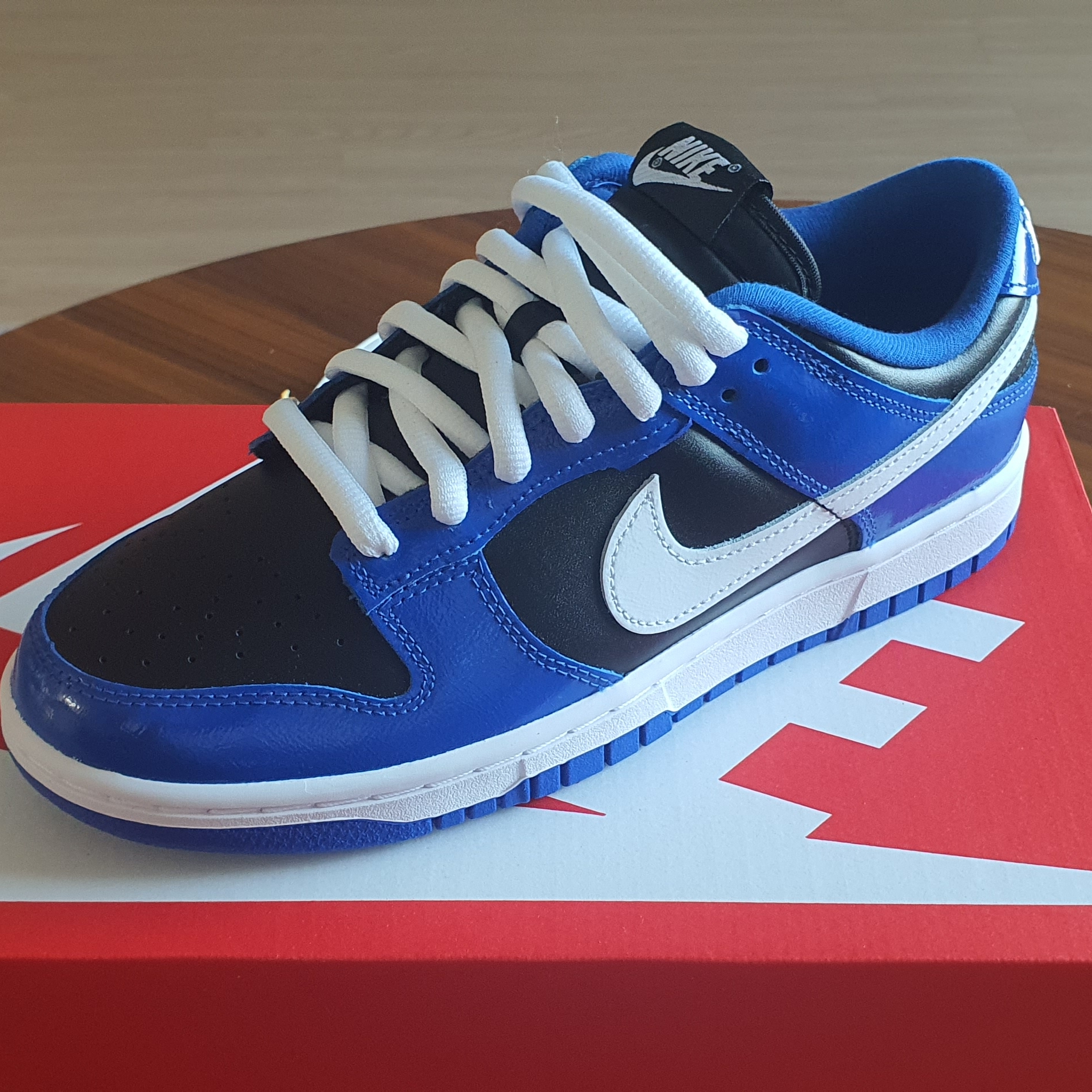 (W) Nike Dunk Low Essential Game Royal 착용 스타일