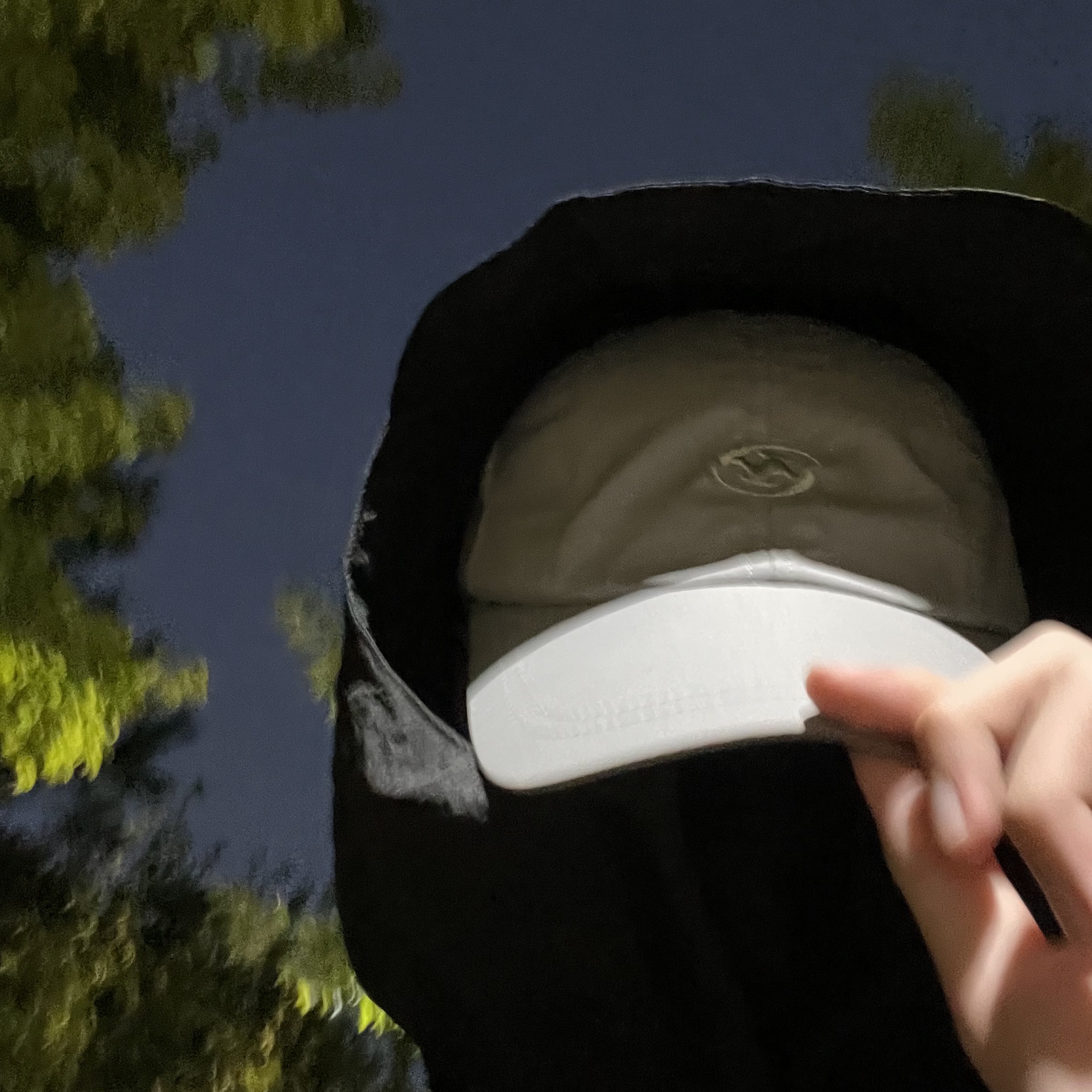 Sansan Gear Nylon Wing Cap Grey - 22FW 착용 스타일 - 2
