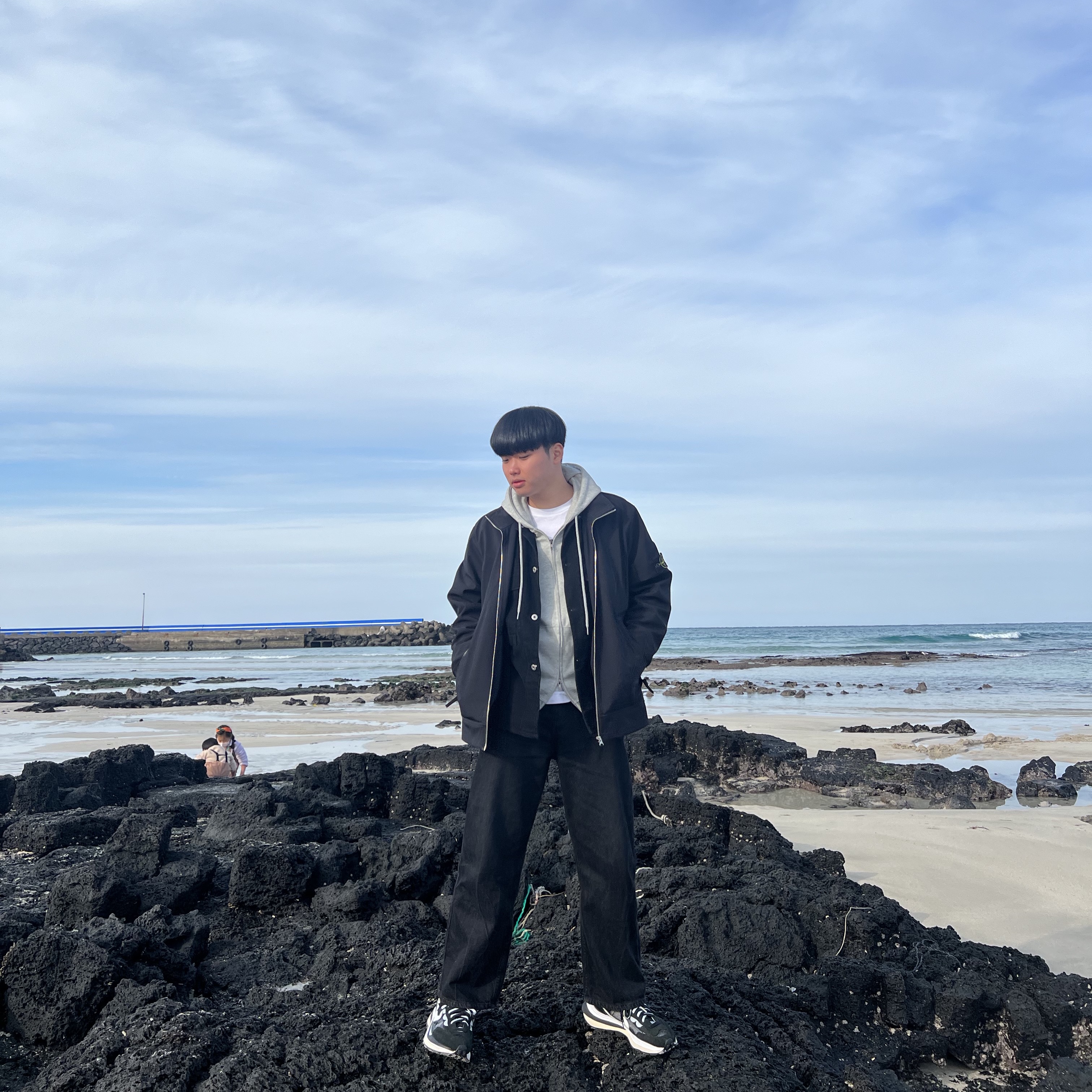 Nike x Sacai VaporWaffle Black White 착용 스타일