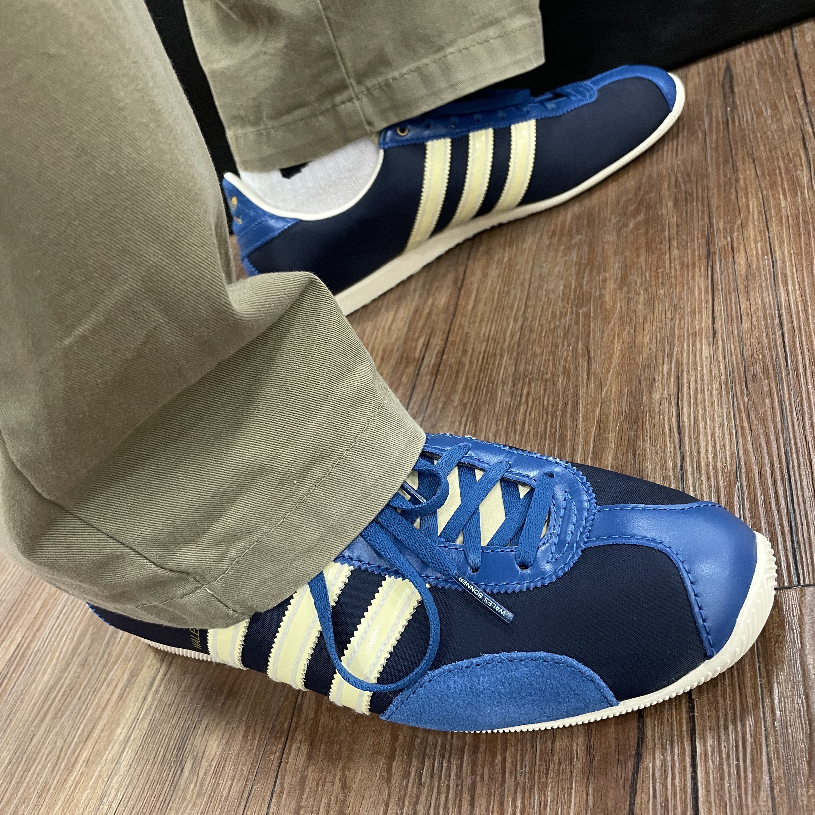 Adidas x Wales Bonner Japan Shoes Legend Ink 착용 스타일