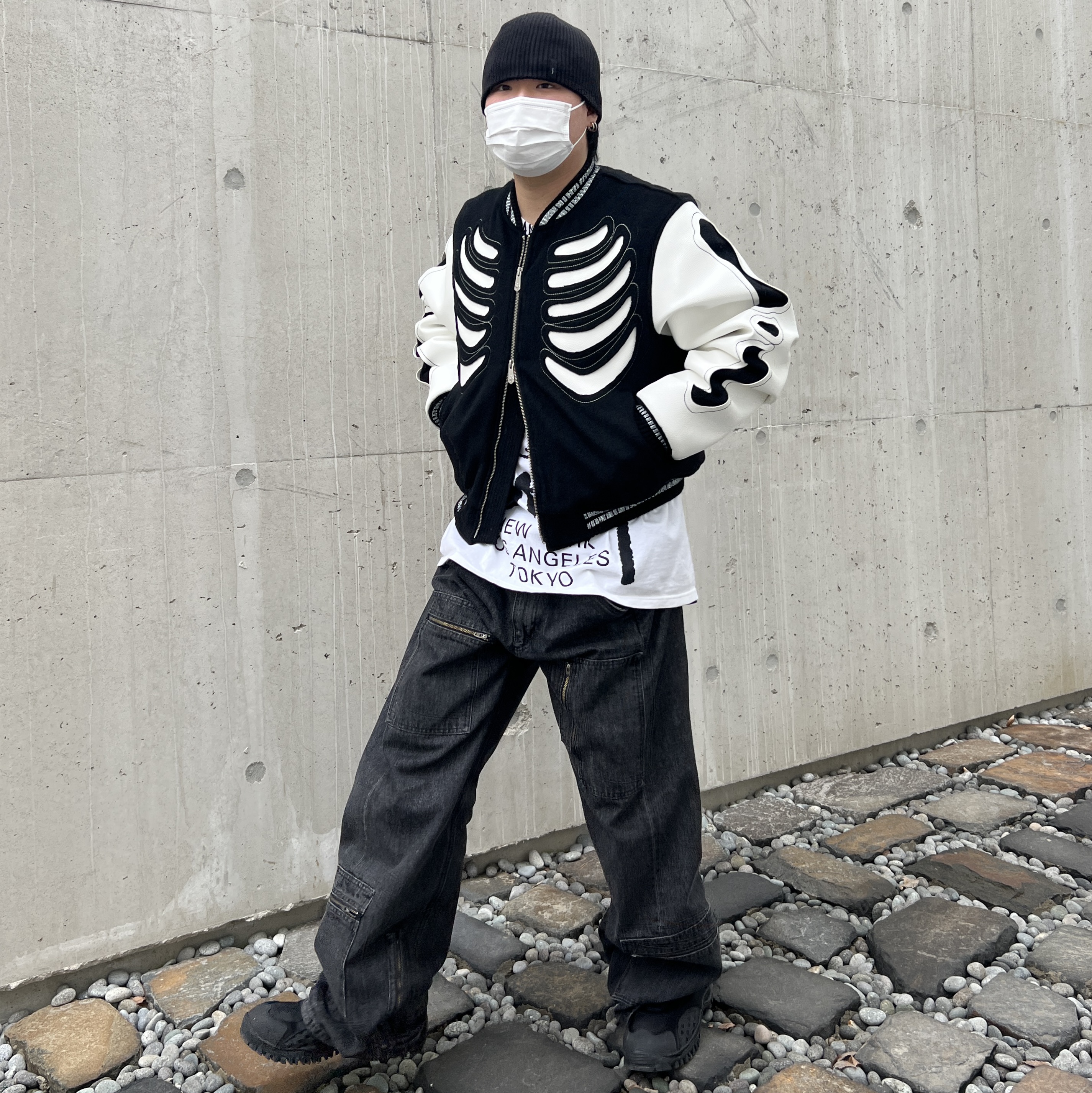 Kiko Kostadinov Harkman Shoes Oil Black, Stussy x Takahiromiyashita The Soloist 40 WT T-Shirt 착용 스타일 - 1