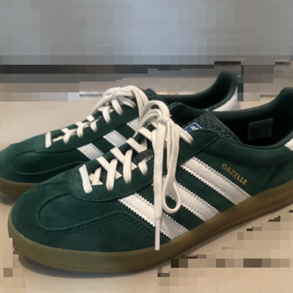 Adidas Gazelle Indoor Collegiate Green Hazy Sky 착용 스타일 - 1