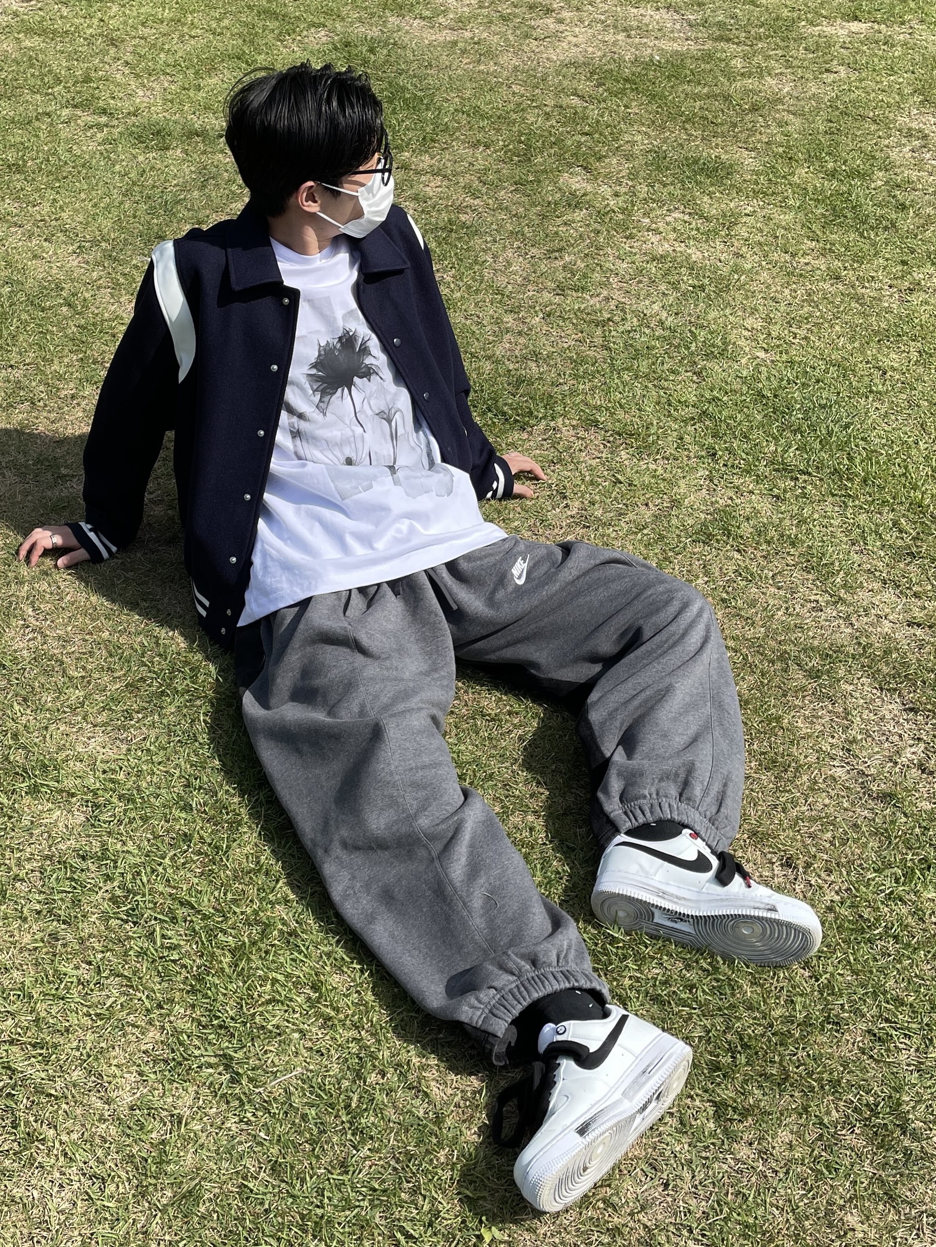 Nike x Peaceminusone Air Force 1 Low Para-Noise 2.0 착용 스타일