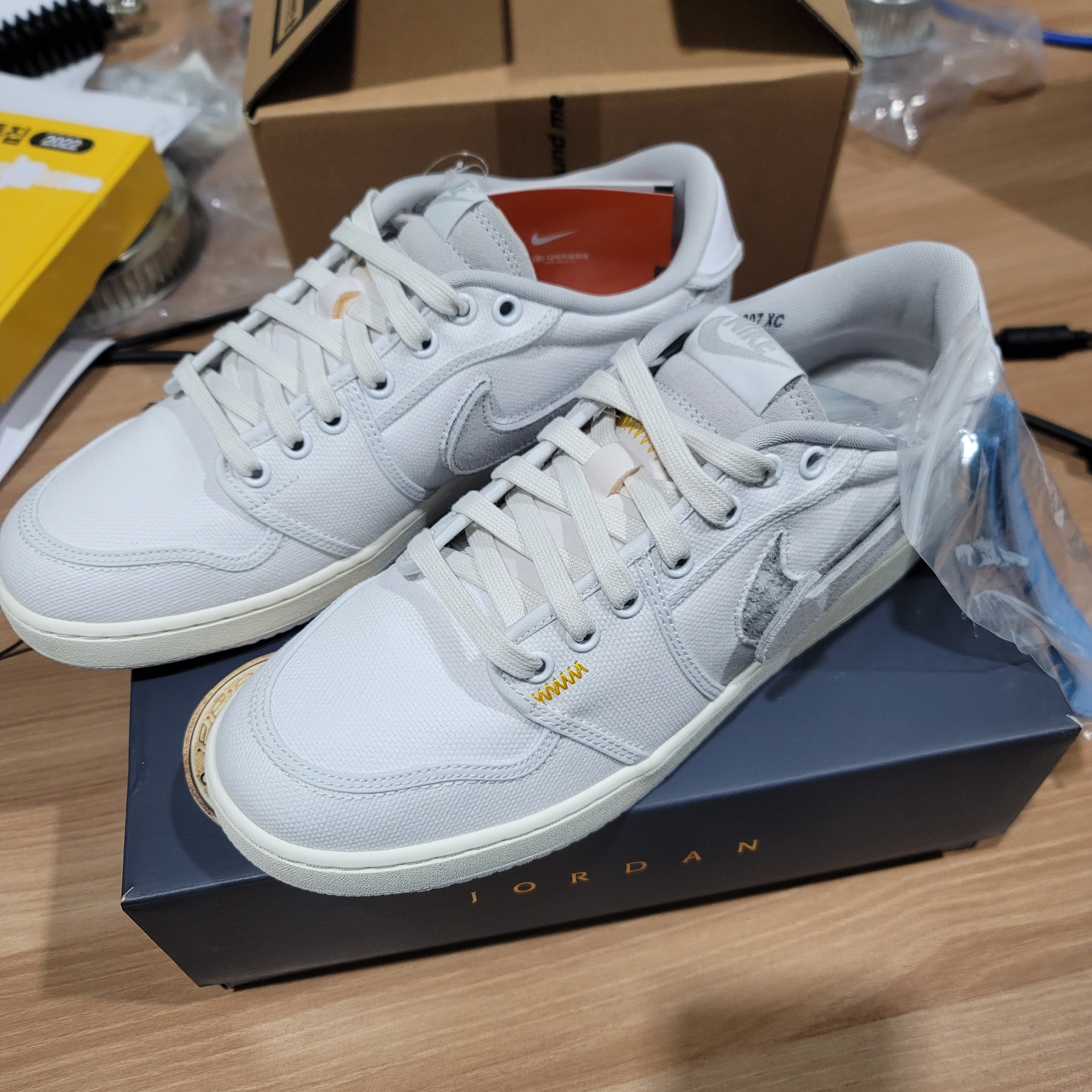 Jordan 1 x Union KO Low White 착용 스타일 - 4