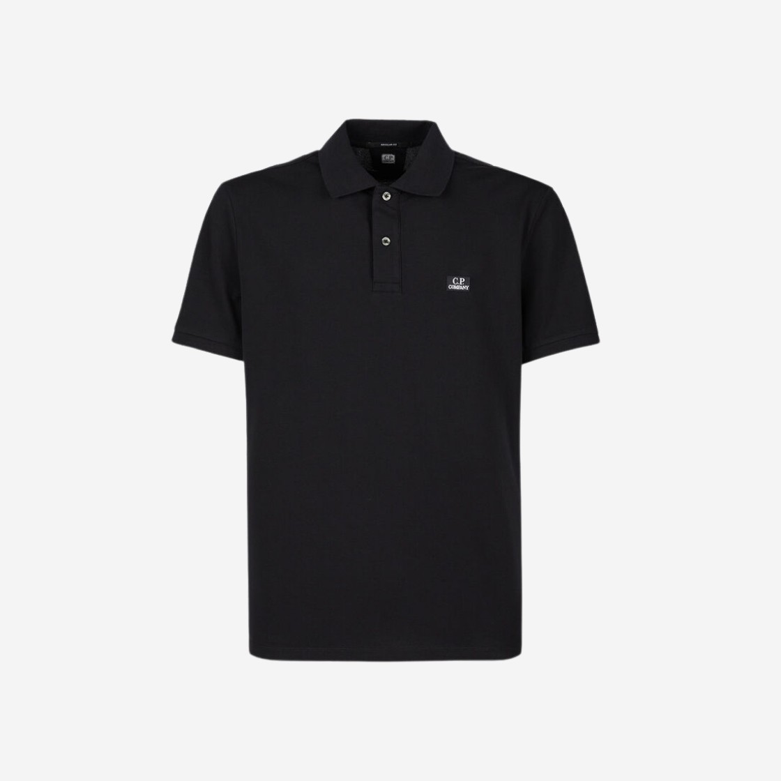 C.P. Company Stretch Piquet Polo Shirt Black - 23SS 상세 이미지 1