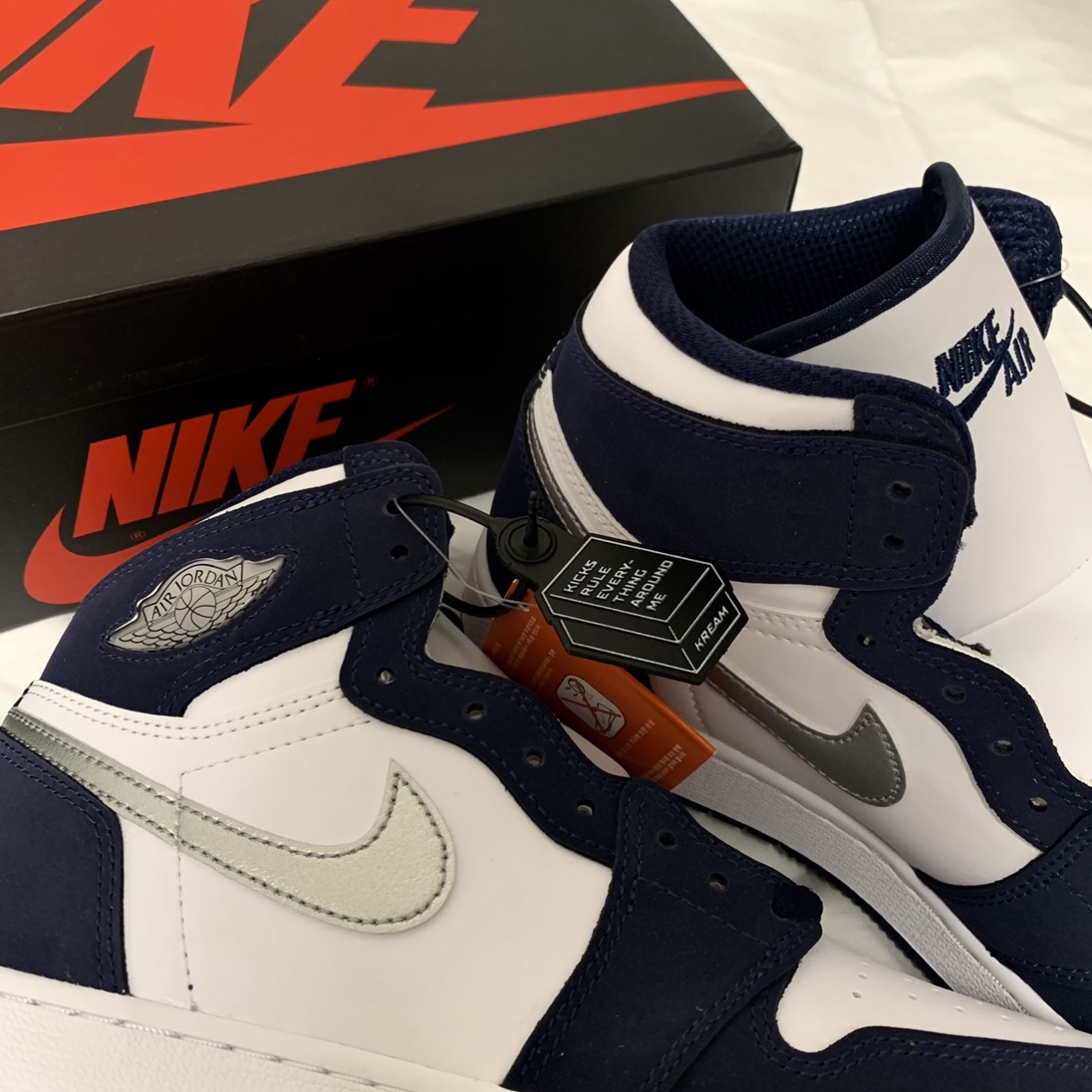 (GS) Jordan 1 Retro High OG CO.JP Midnight Navy 착용 스타일 - 4